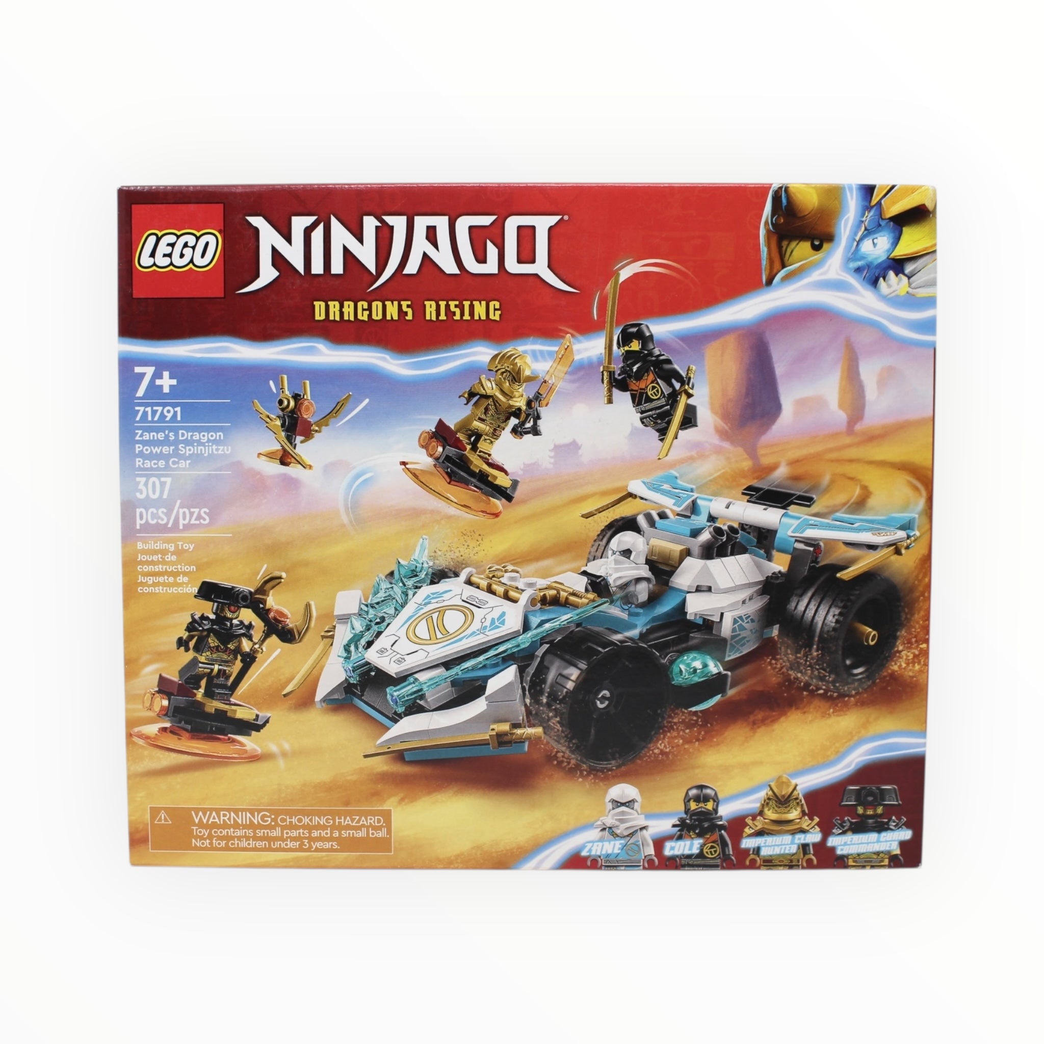 Retired Set 71791 Ninjago Zane’s Dragon Power Spinjitzu Race Car