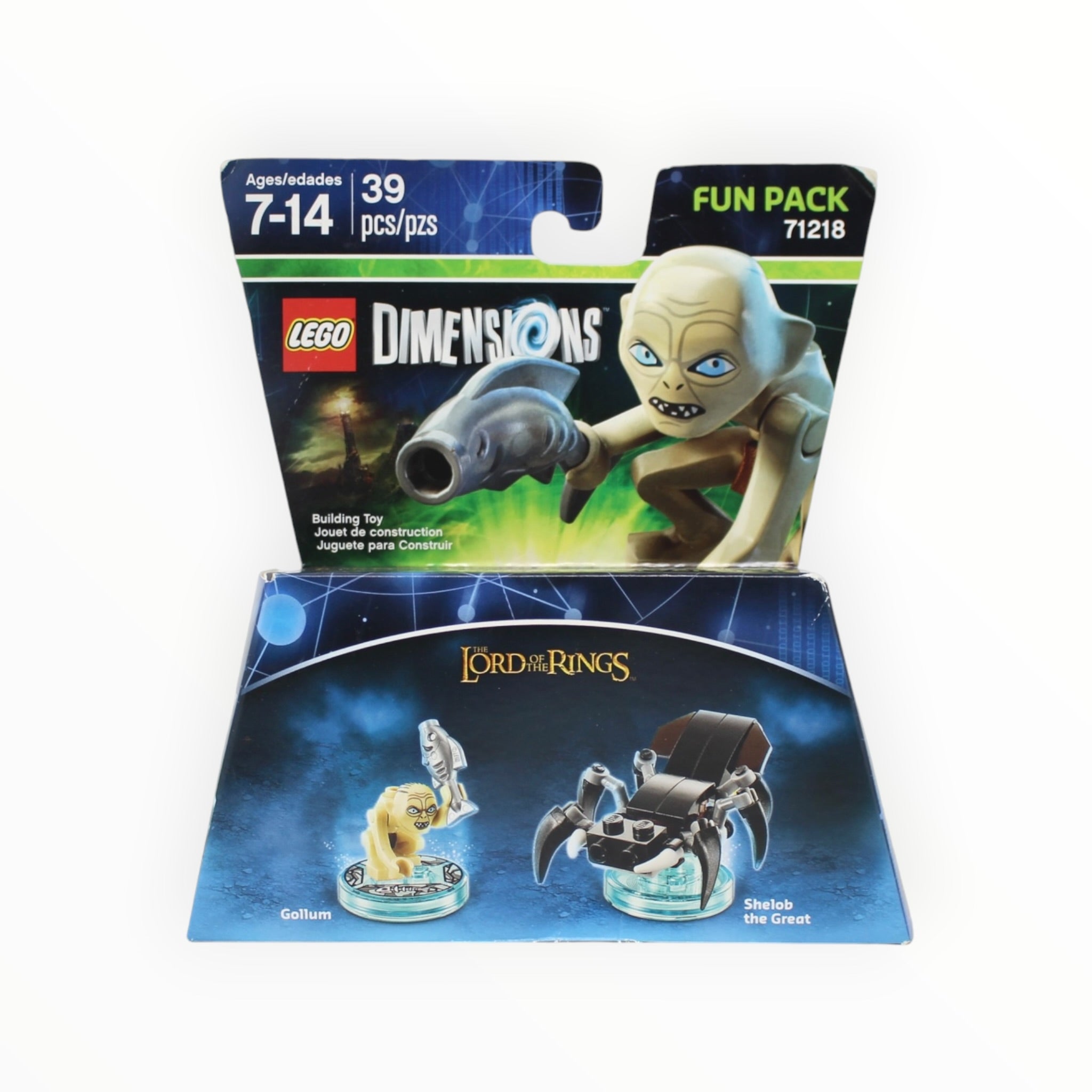 Retired Set 71218 Dimensions Fun Pack - The Lord of the Rings Gollum and Shelob the Great