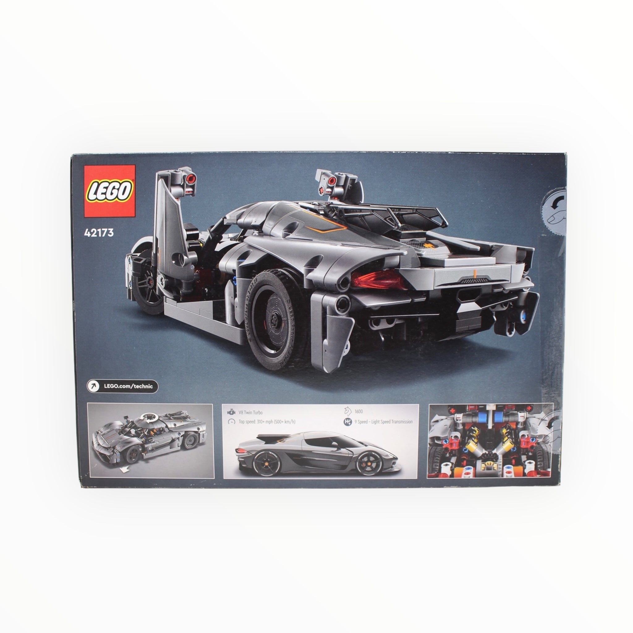 Certified Used Set 42173 Technic Koenigsegg Jesko Absolut Grey Hypercar