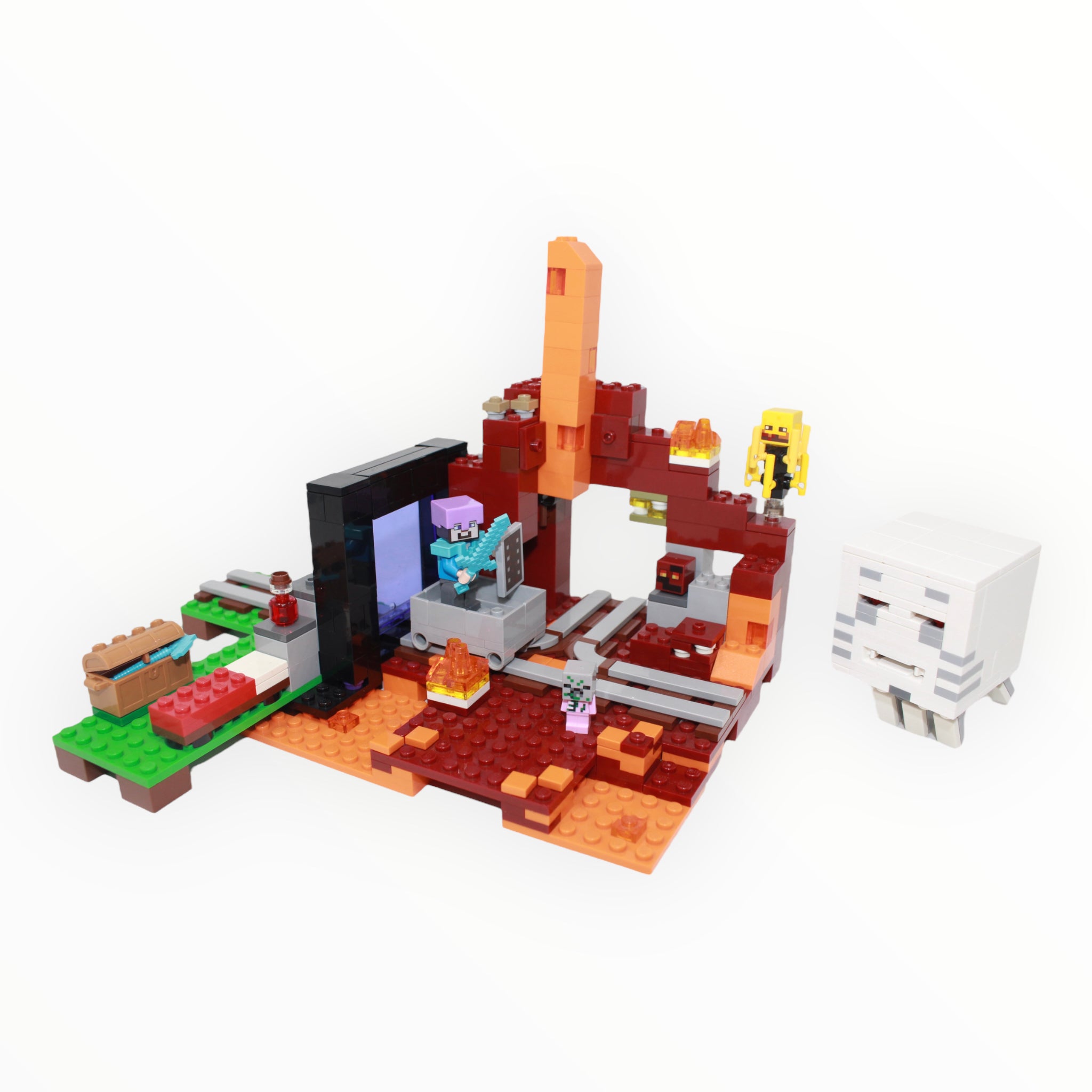 Used Set 21143 Minecraft The Nether Portal