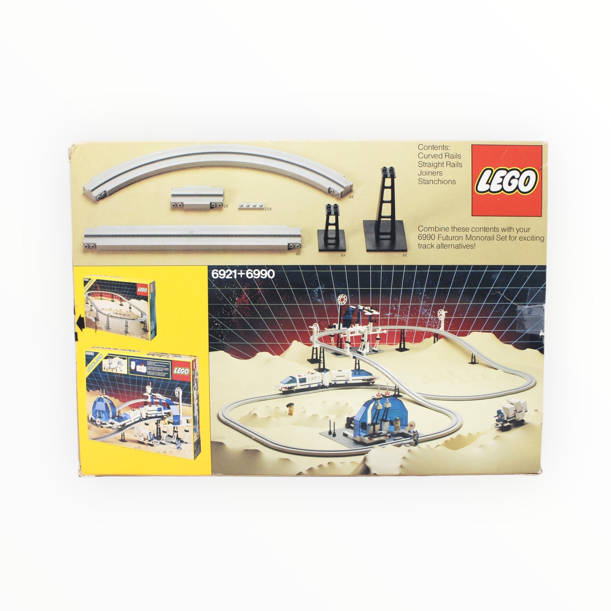 Certified Used Set 6921 Space Futuron Monorail Accessory Track