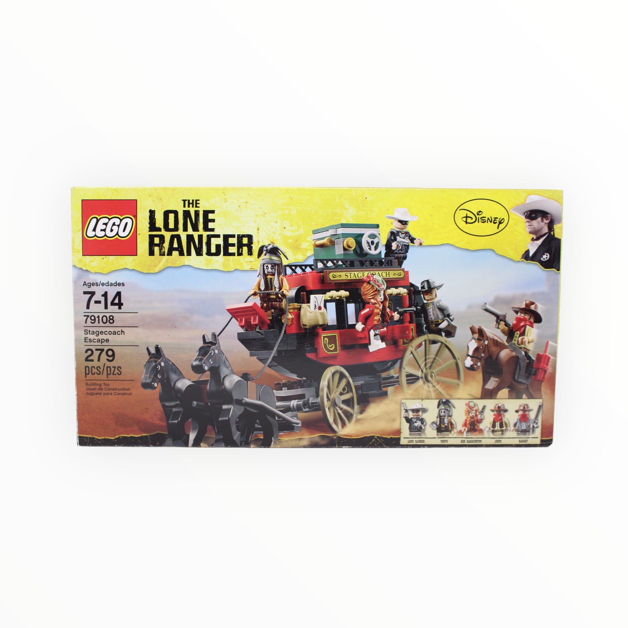 Certified Used Set 79108 The Lone Ranger Stagecoach Escape