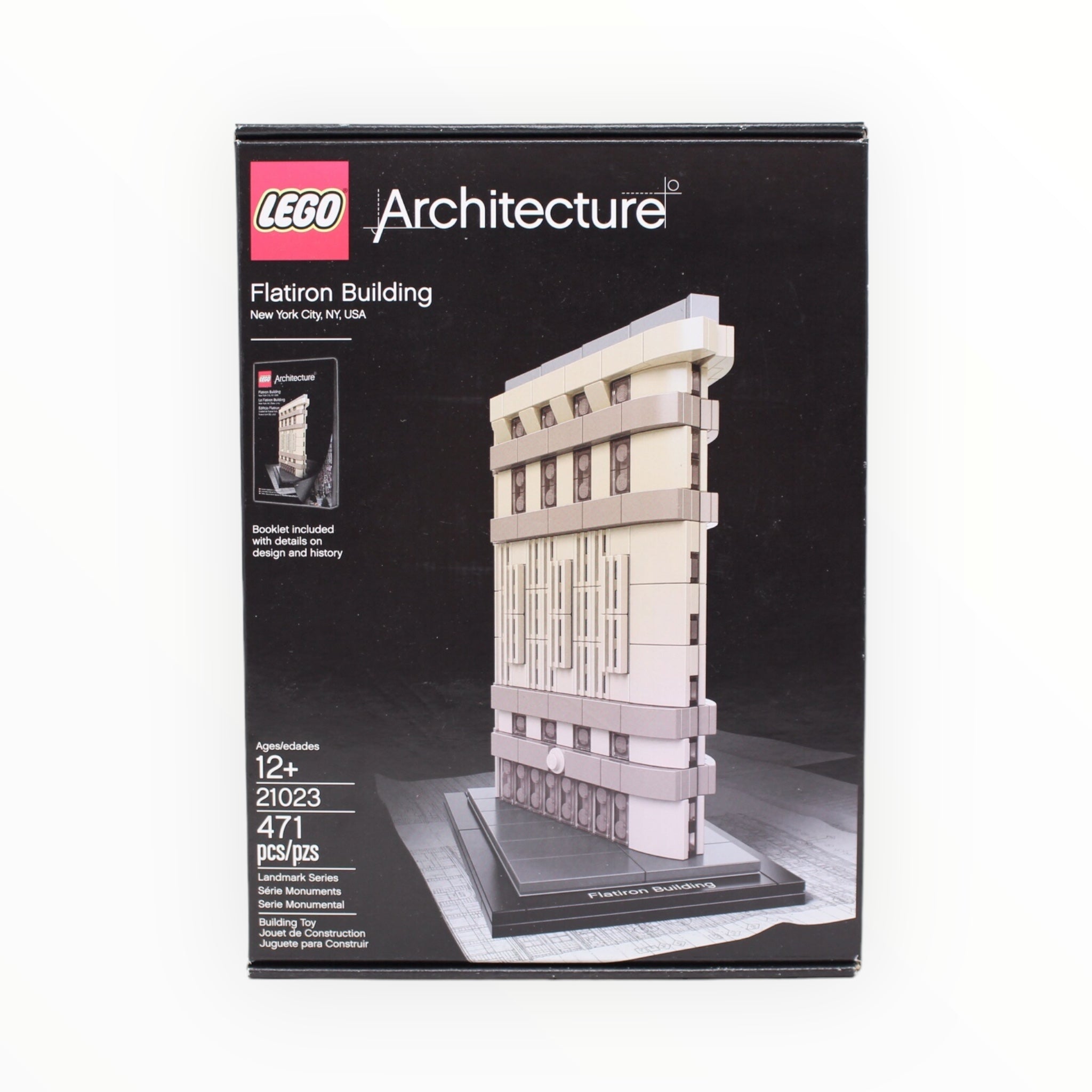 Retired Set 21023 Architecture Flatiron Building (slight color fading on box)