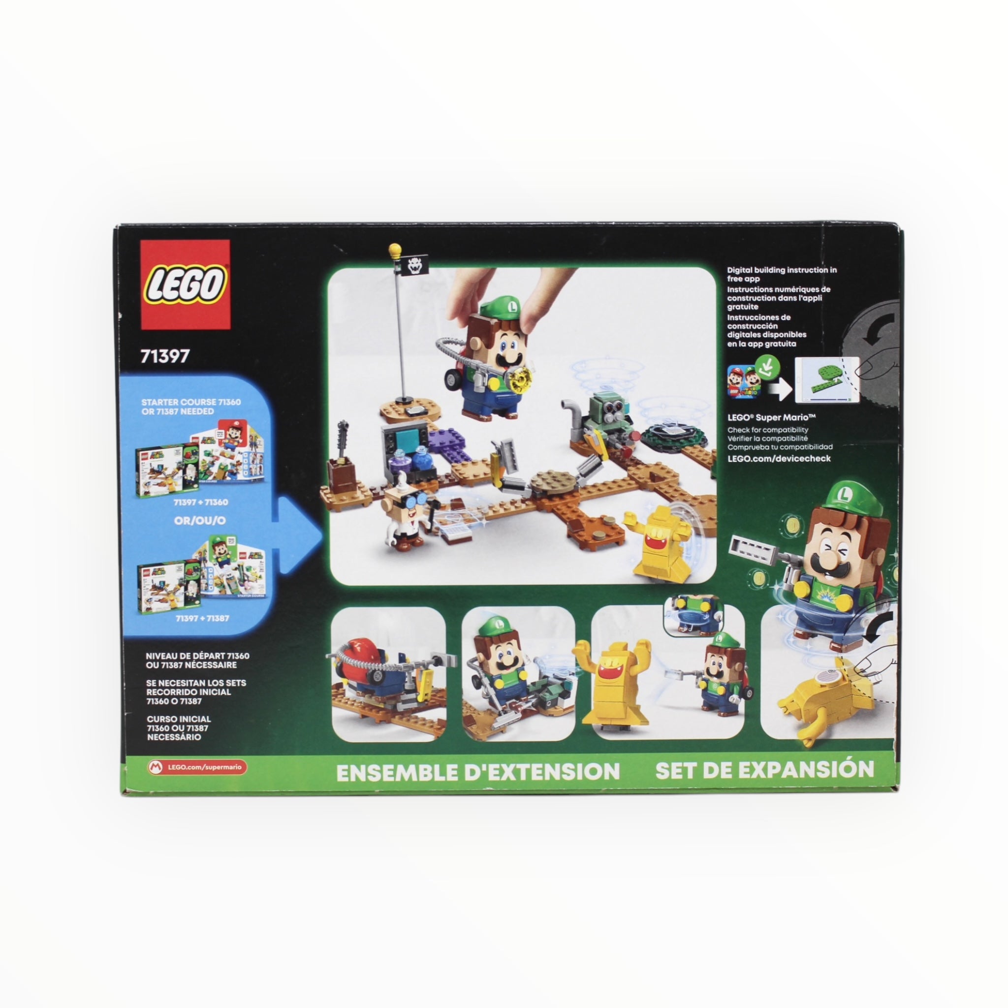 Retired Set 71397 Super Mario Luigi’s Mansion Lab and Poltergust Expansion Set