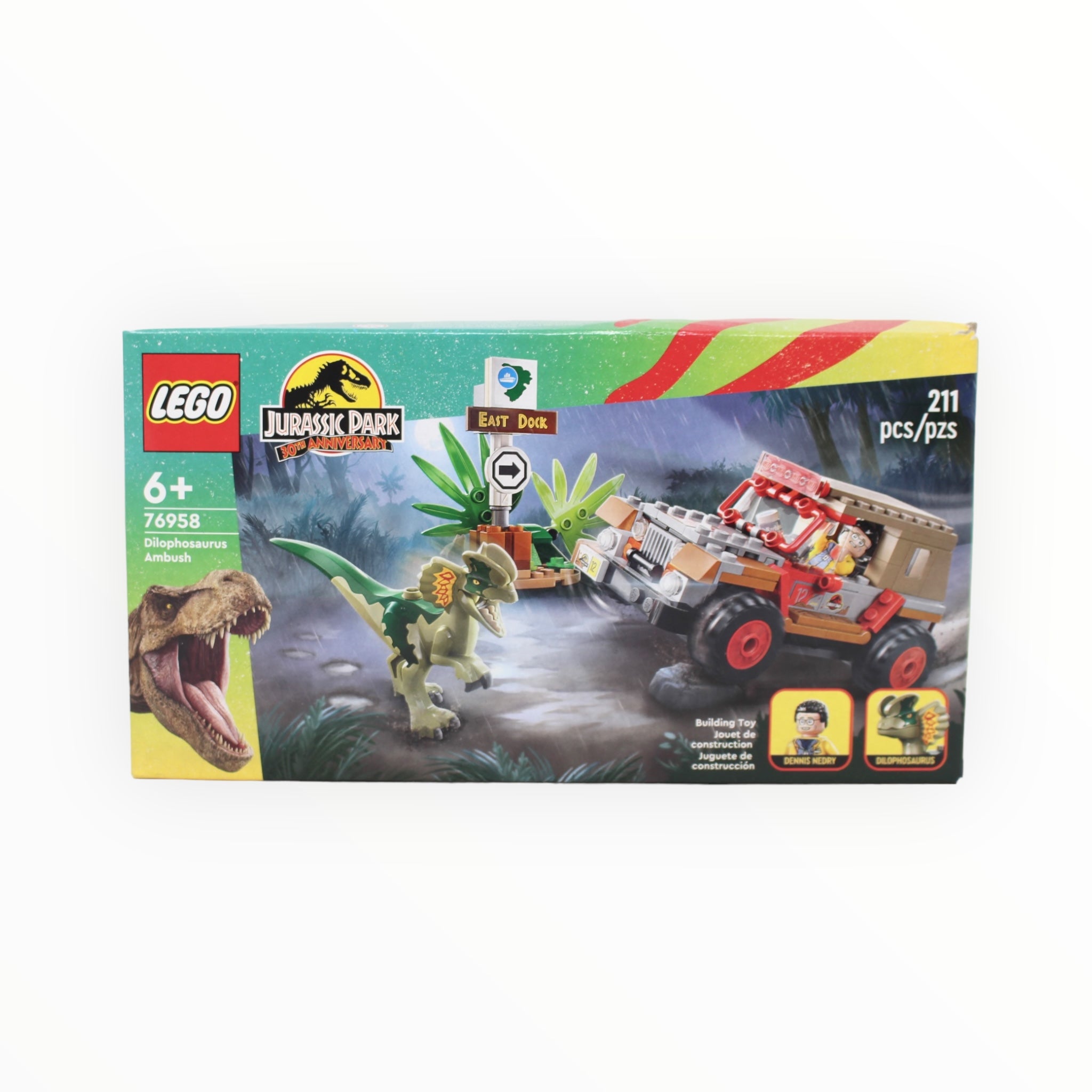 Certified Used Set 76958 Jurassic Park Dilophosaurus Ambush