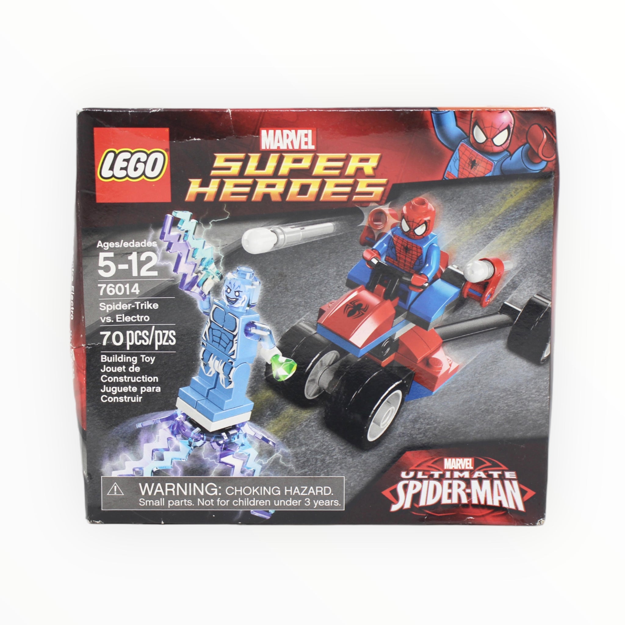 Retired Set 76014 Marvel Super Heroes Spider-Trike vs. Electro (damaged box)