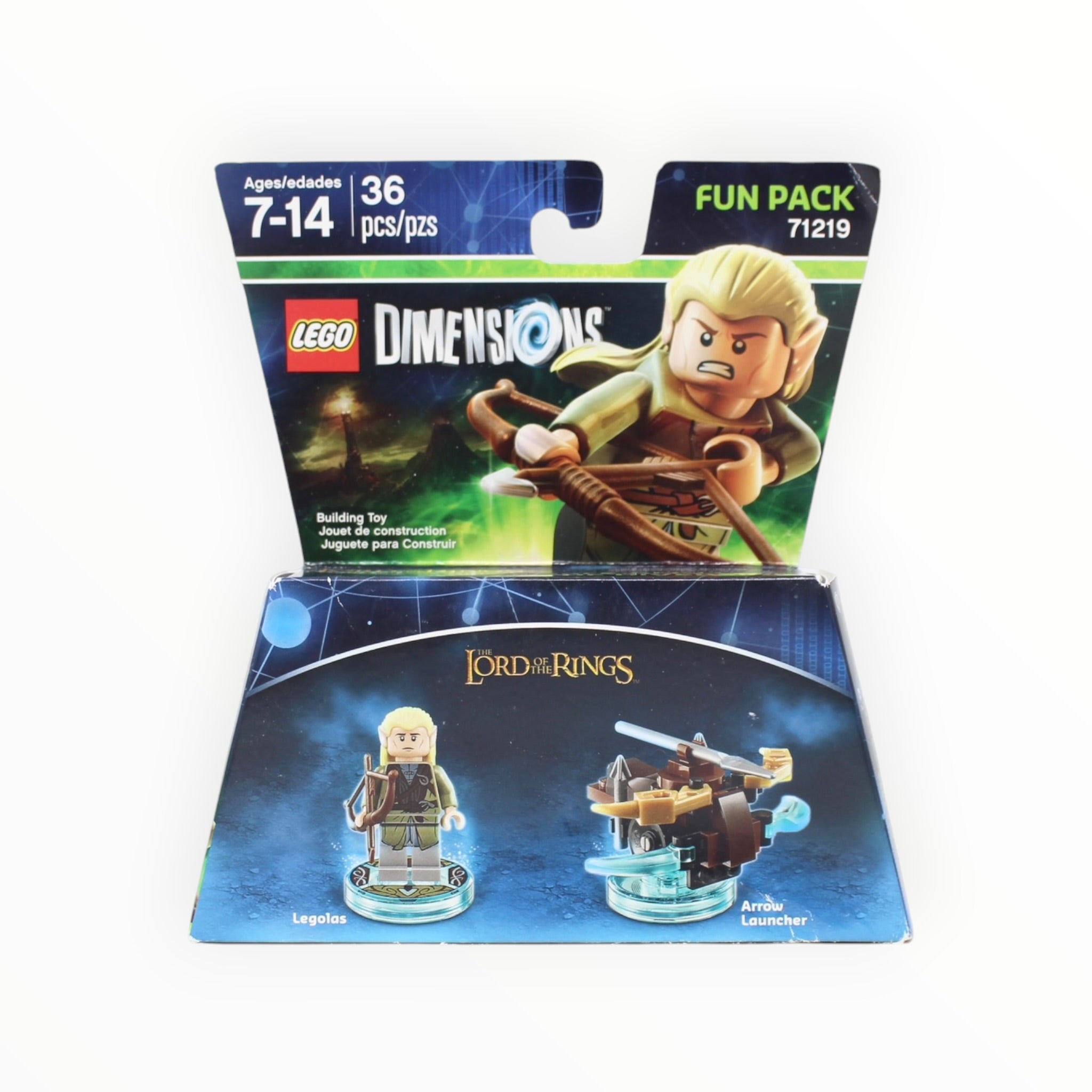 Retired Set 71219 Dimensions Fun Pack - The Lord of the Rings Legolas and Arrow Launcher (some box damage)