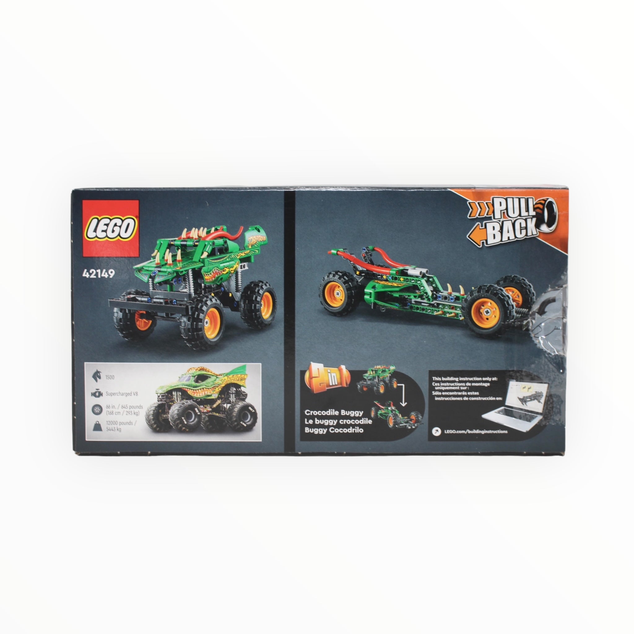 Certified Used Set 42149 Technic Monster Jam Dragon