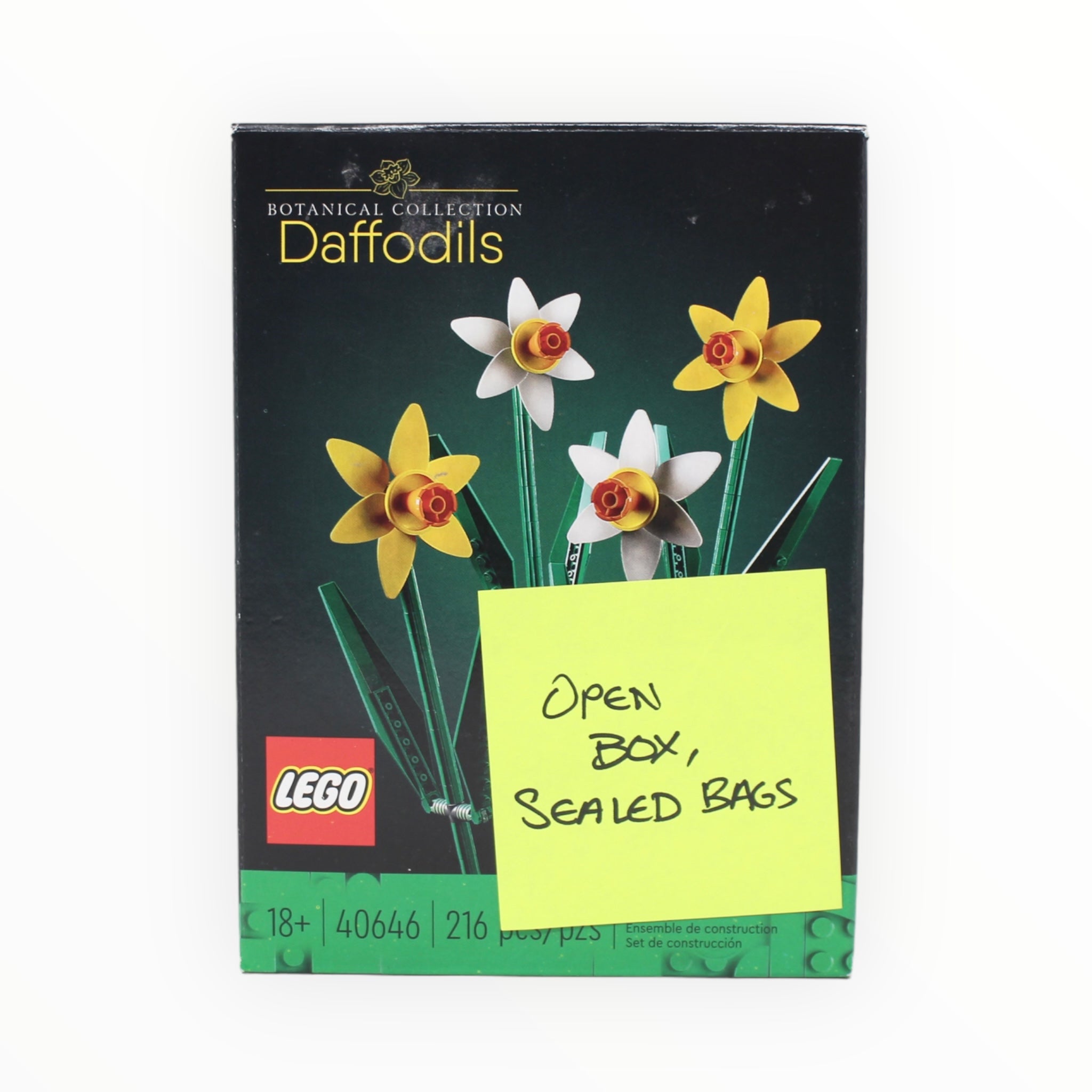 Certified Used Set 40646 Botanical Collection Daffodils (open box, sealed bags)