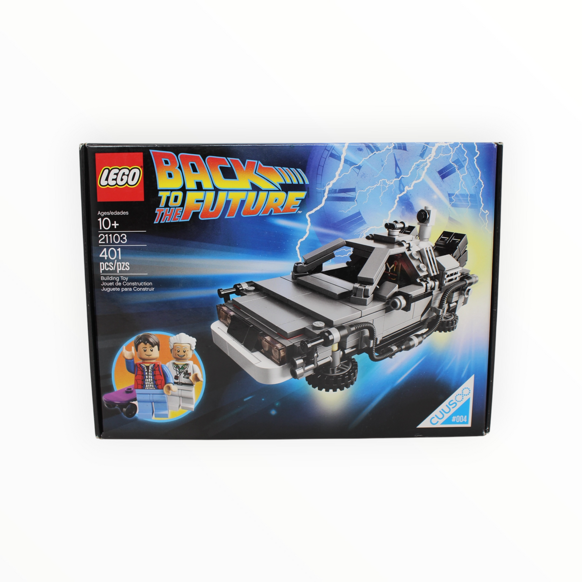 Certified Used Set 21103 LEGO CUUSOO The DeLorean Time Machine (1st Edition with misprint)