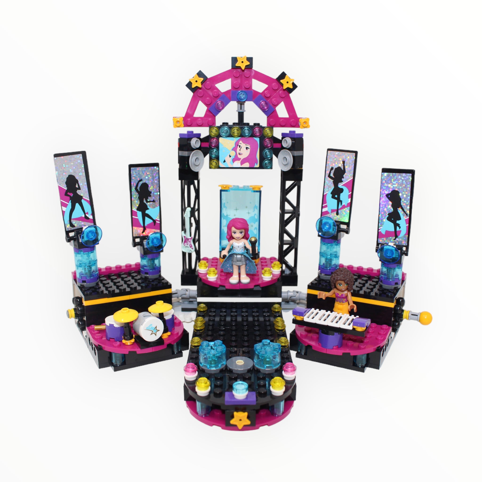Used Set 41105 Friends Pop Star Show Stage