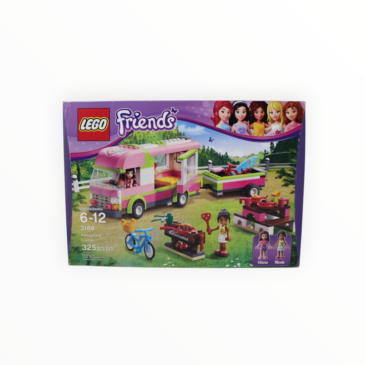 Retired Set 3184 Friends Adventure Camper (some box damage)