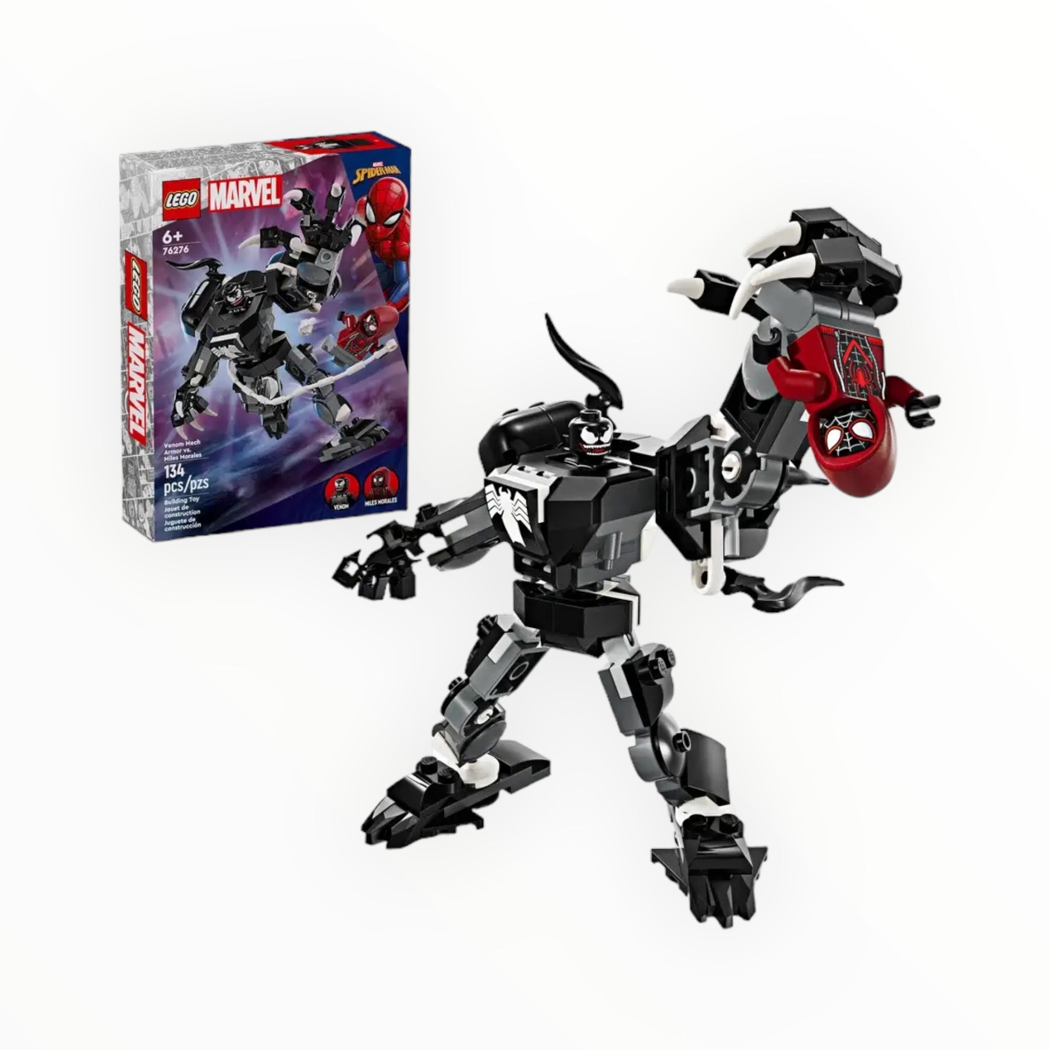 76276 Marvel Venom Mech Armor vs. Miles Morales