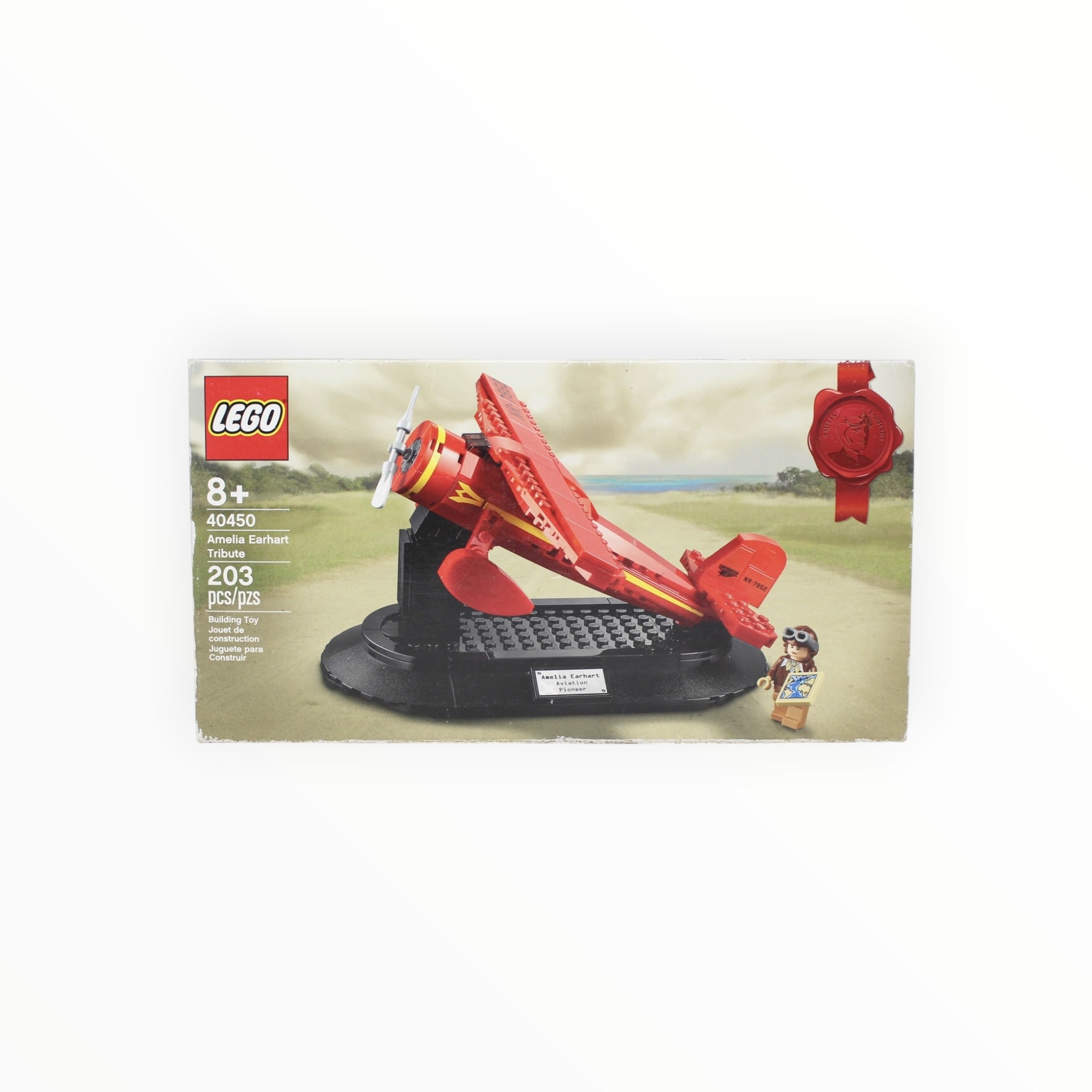 Retired Set 40450 LEGO Amelia Earhart Tribute (slight box damage)