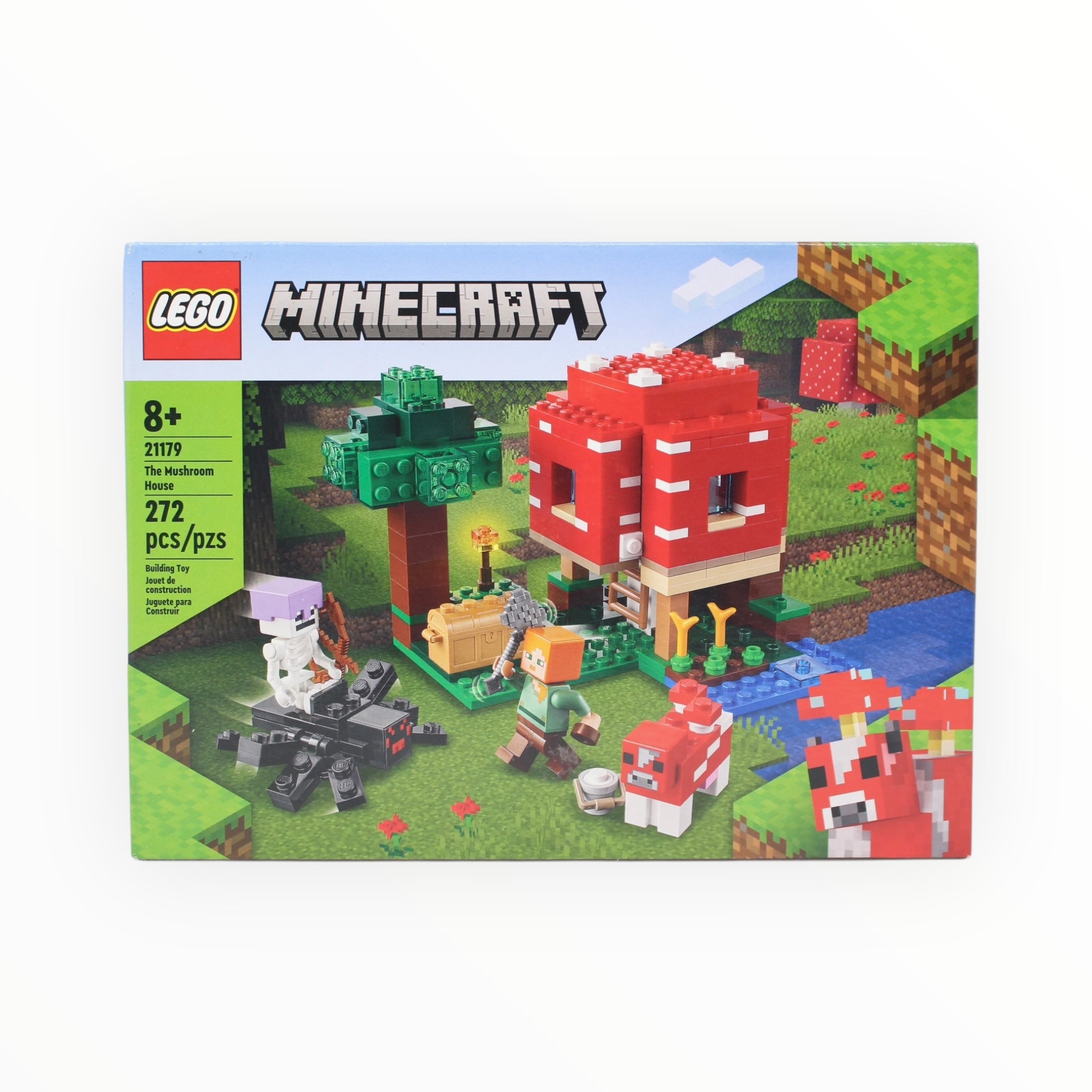 Retired Set 21179 Minecraft The Mushroom House (very slight box damage)