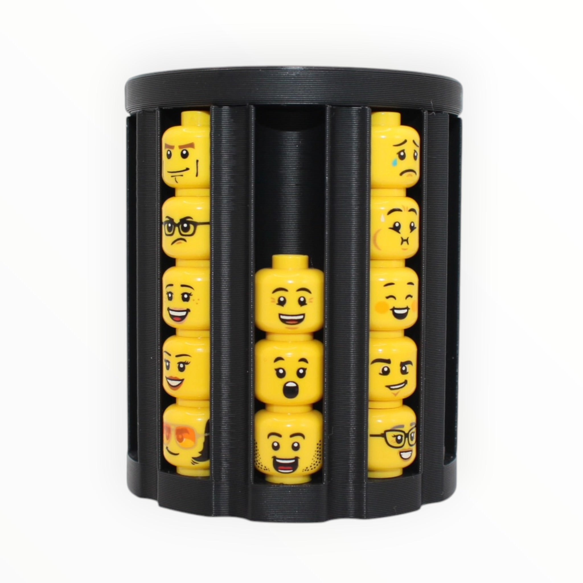Brick Bees Minifig Head Storage - 50 count