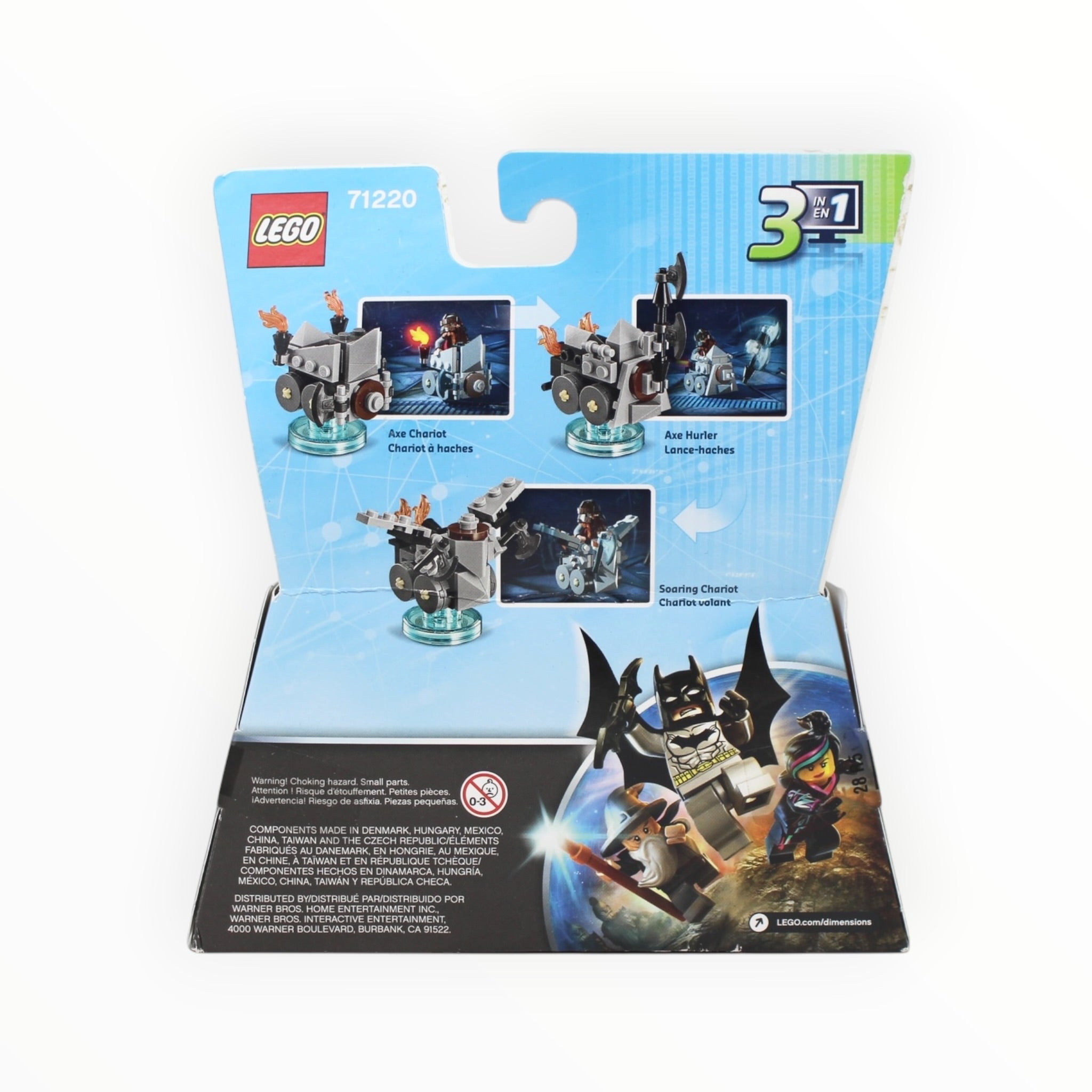 Retired Set 71220 Dimensions Fun Pack - The Lord of the Rings Gimli and Axe Chariot (some box damage)