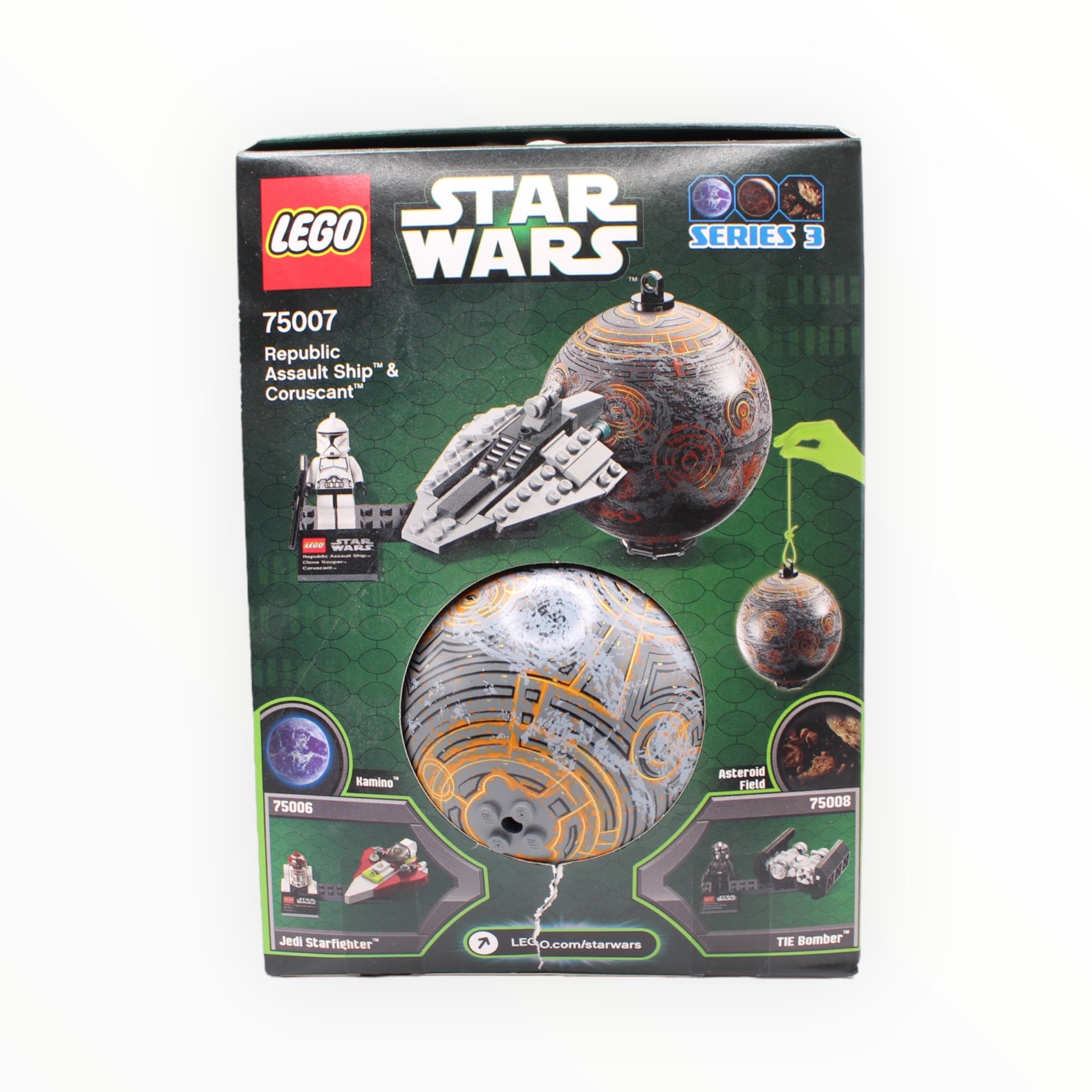Retired Set 75007 Star Wars Republic Assault Ship & Coruscant (damaged box)