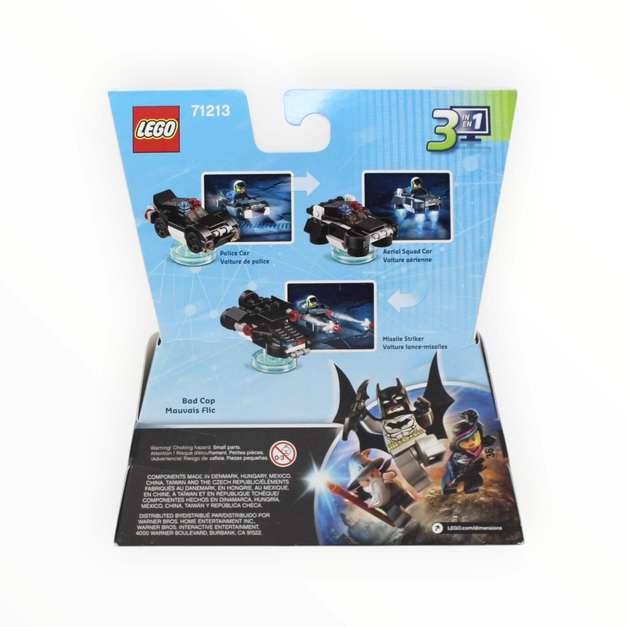 Retired Set 71213 Dimensions Fun Pack - The LEGO Movie Bad Cop and Police Car (slight box damage)