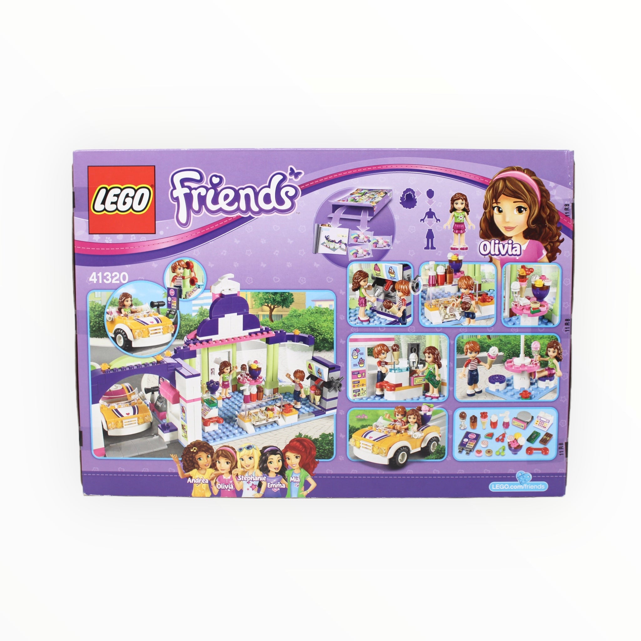 Retired Set 41320 Friends Heartlake Frozen Yogurt Shop