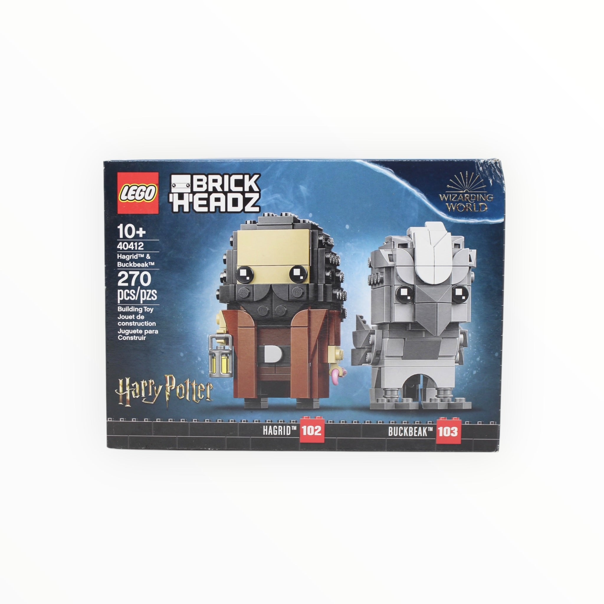 Retired Set 40412 Harry Potter BrickHeadz Hagrid & Buckbeak (slight box damage)