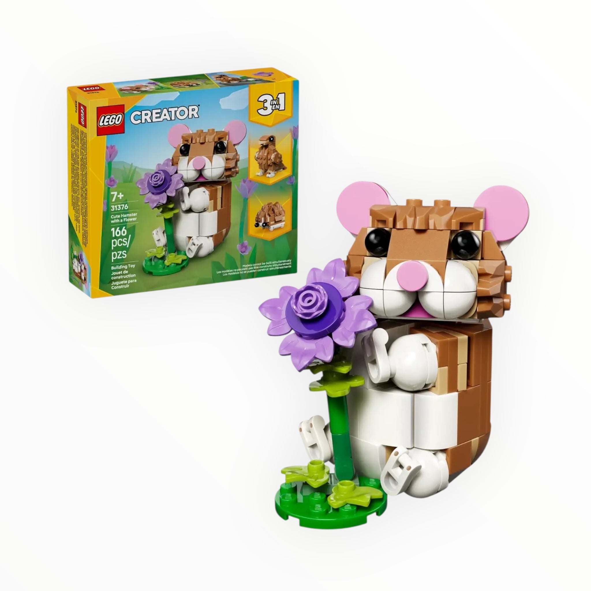 31376 Creator Cute Hamster with a Flower
