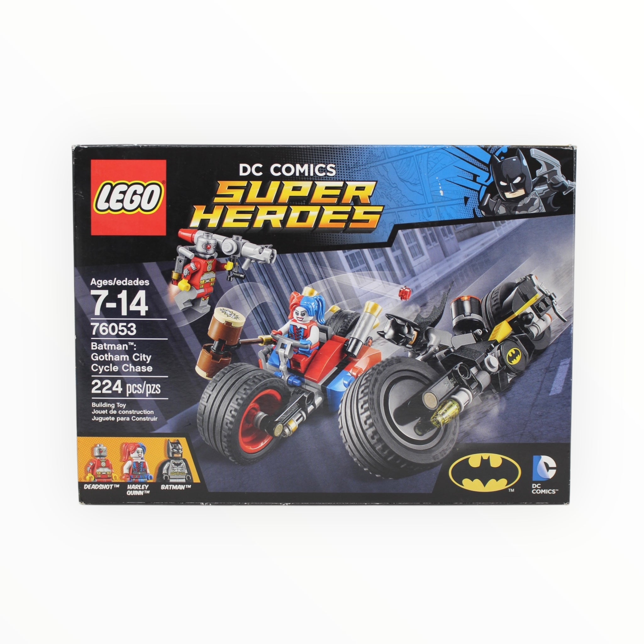 Certified Used Set 76053 DC Super Heroes Batman: Gotham City Cycle Chase (one bag sealed)