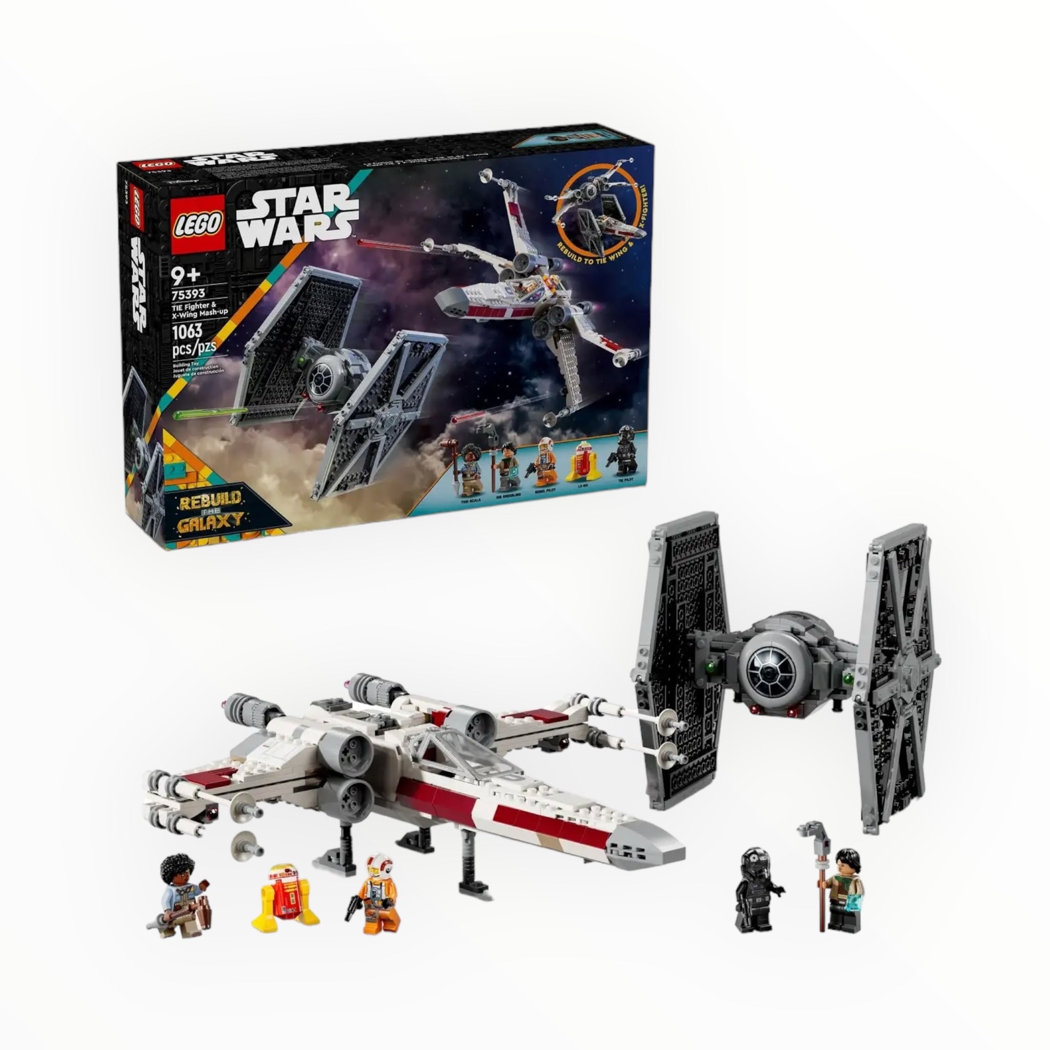 75393 Star Wars TIE Fighter & X-Wing Mash-up