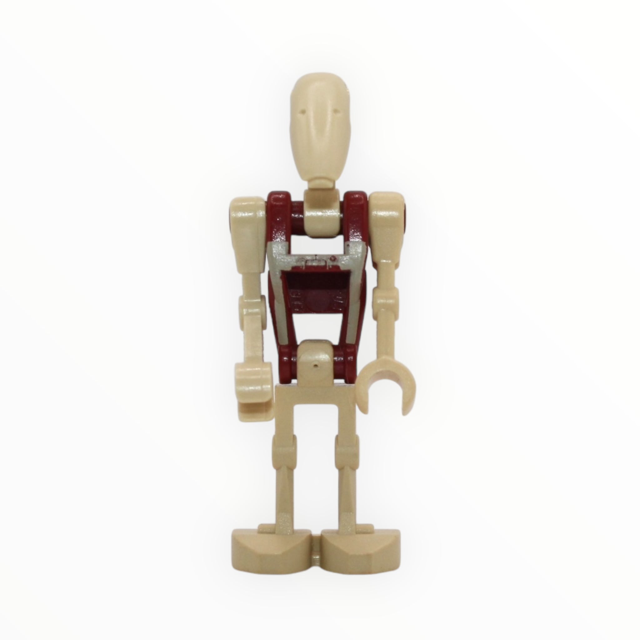 Battle Droid Security (dark red torso, tan insignia with chest badge, 2011)