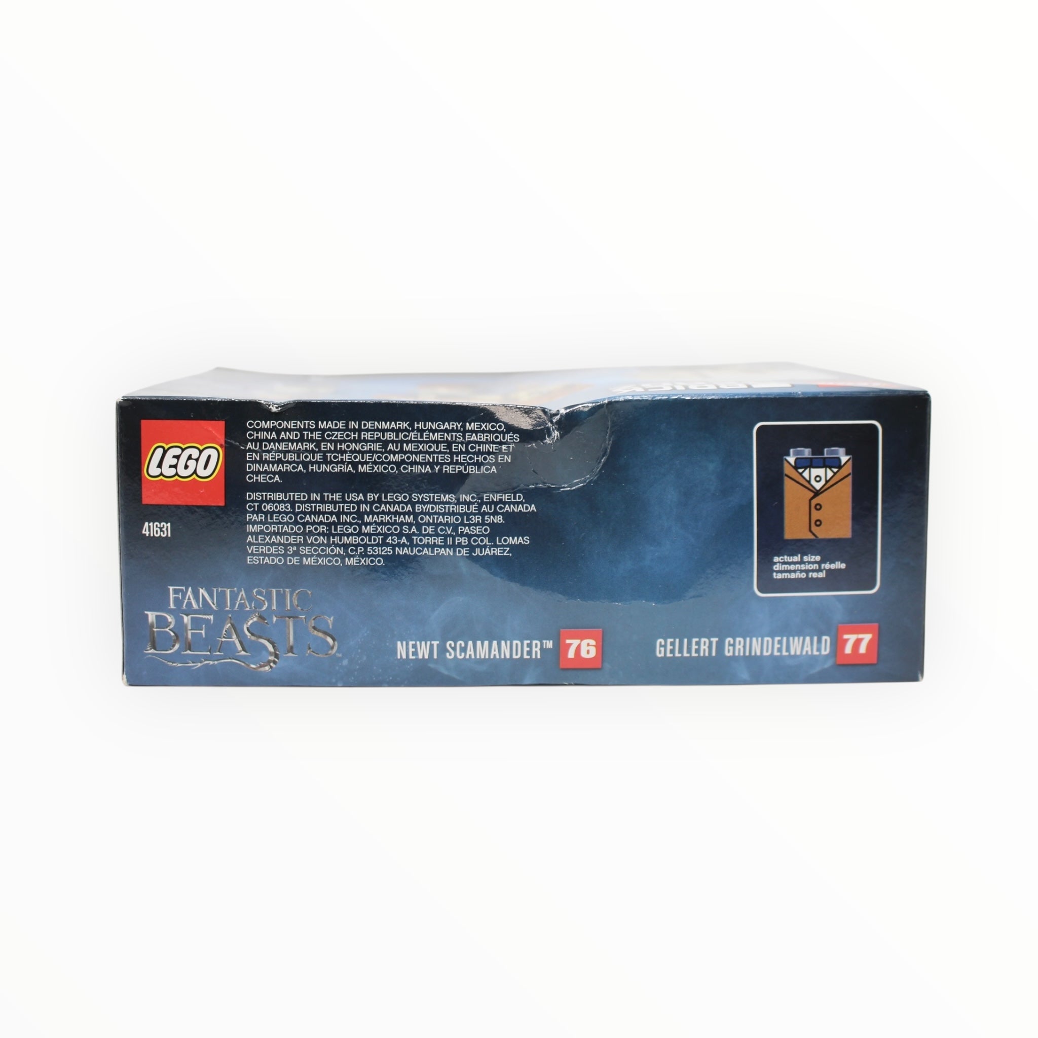 Retired Set 41631 Harry Potter BrickHeadz Newt Scamander & Gellert Grindelwald (damaged box)