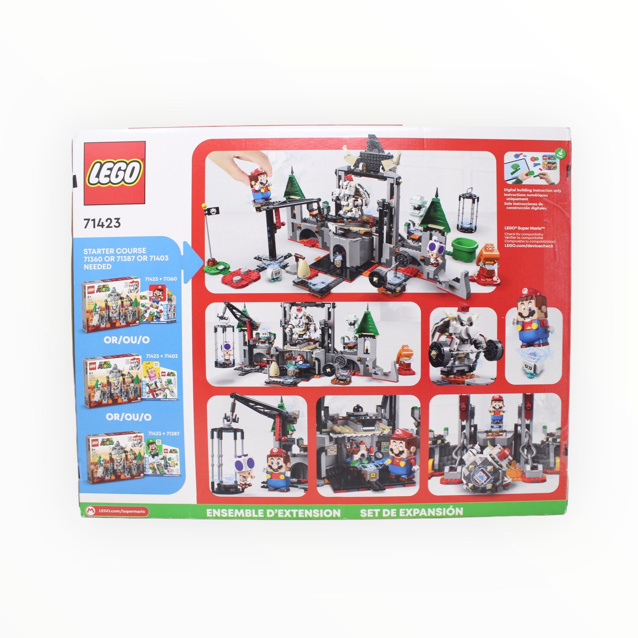 Certified Used Set 71423 Super Mario Dry Bowser Castle Battle (some bags sealed)