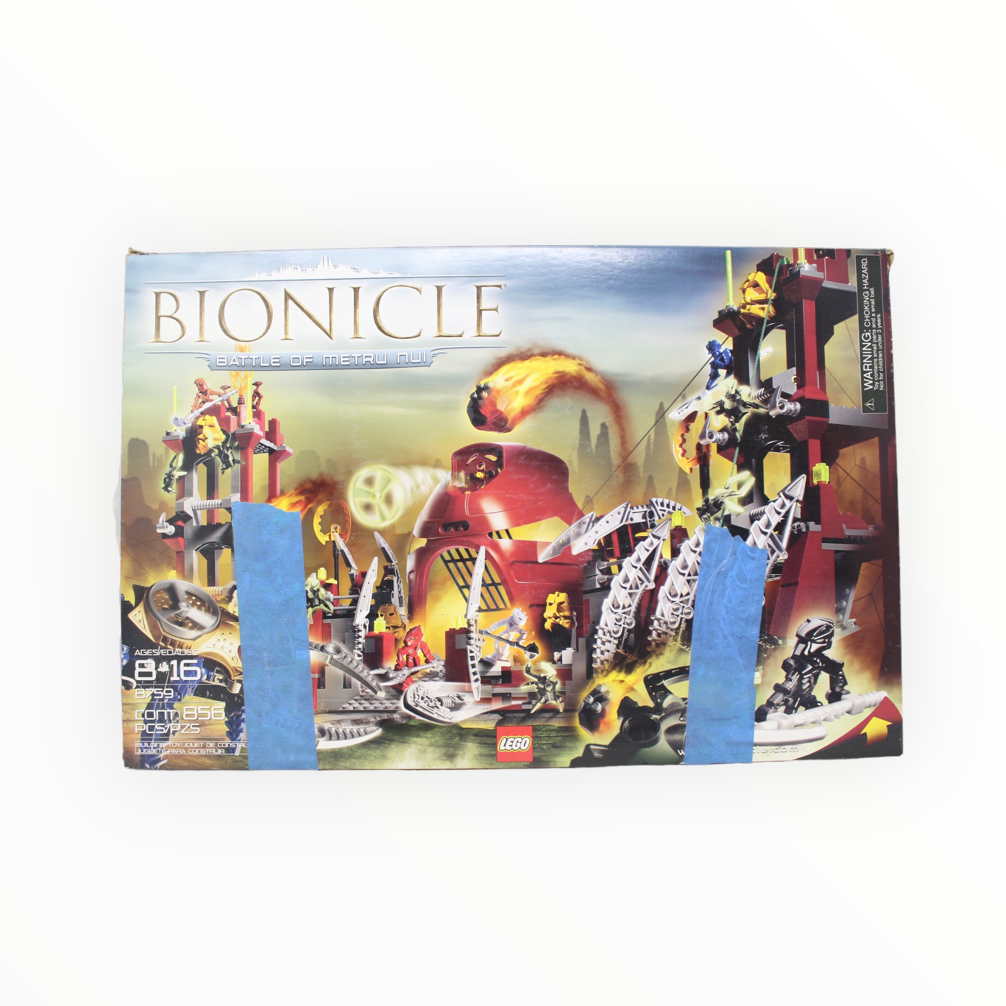 Certified Used Set 8759 Bionicle Battle of Metru Nui (damaged box)