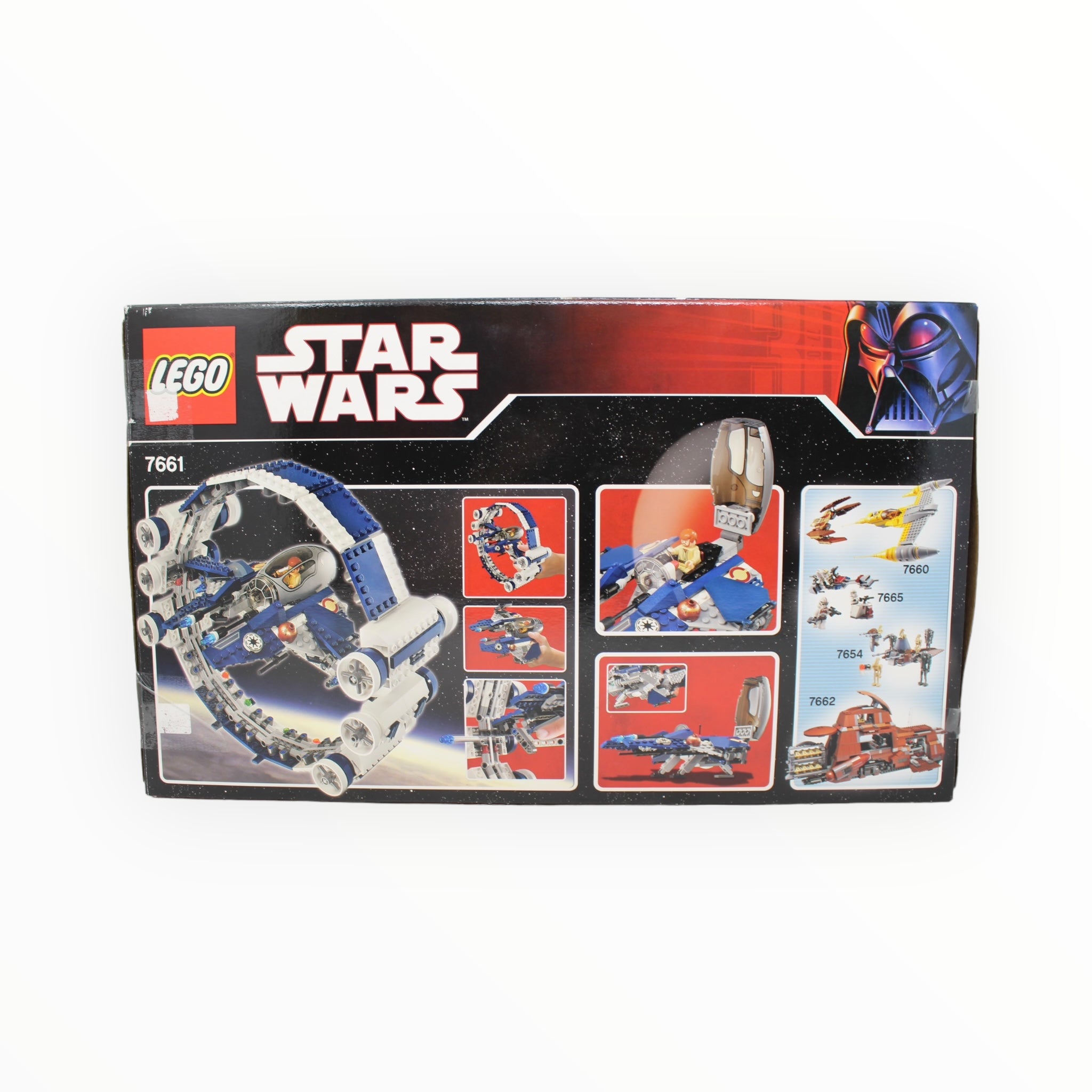 Certified Used Set 7661 Star Wars Jedi Starfighter with Hyperdrive Booster Ring