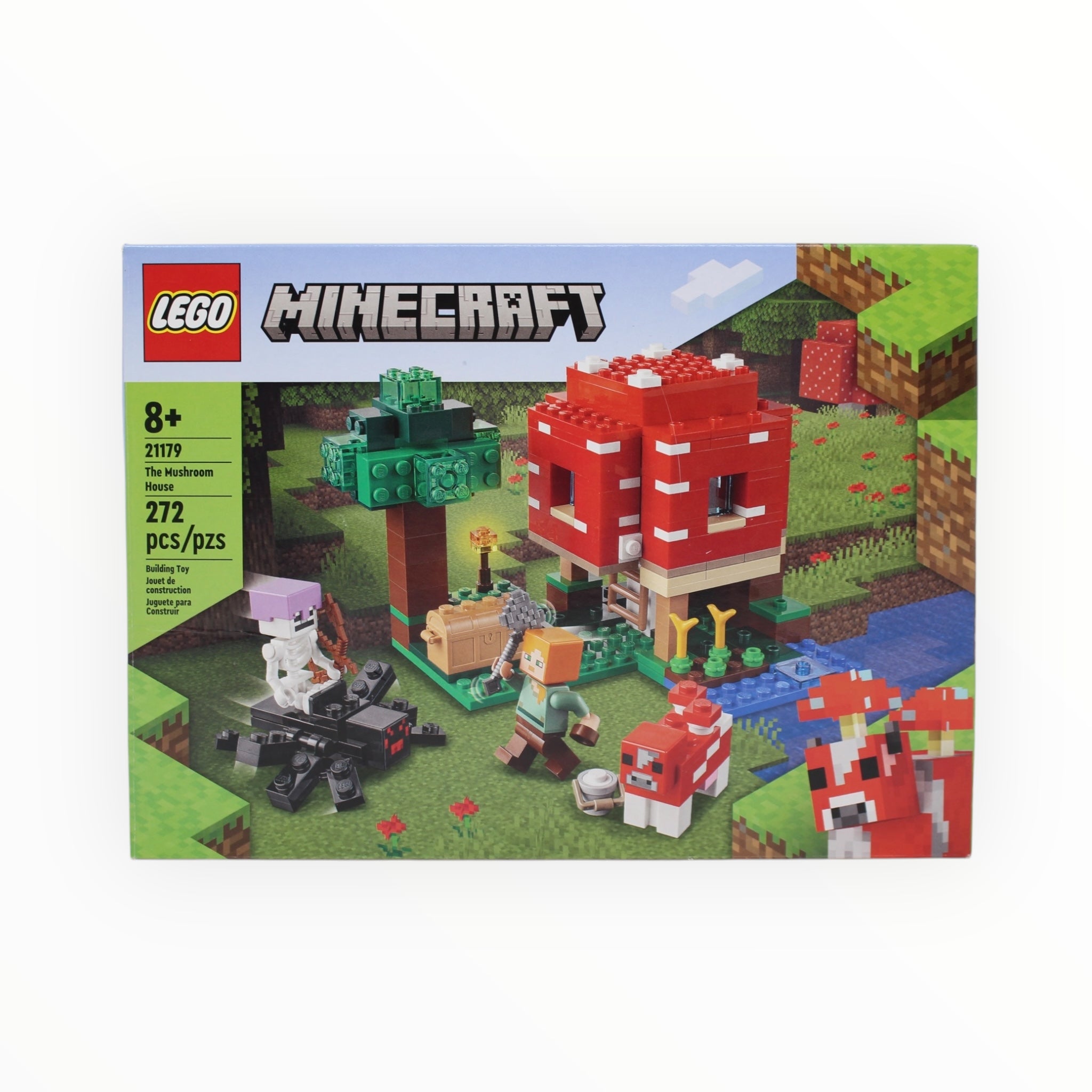 Certified Used Set 21179 Minecraft The Mushroom House