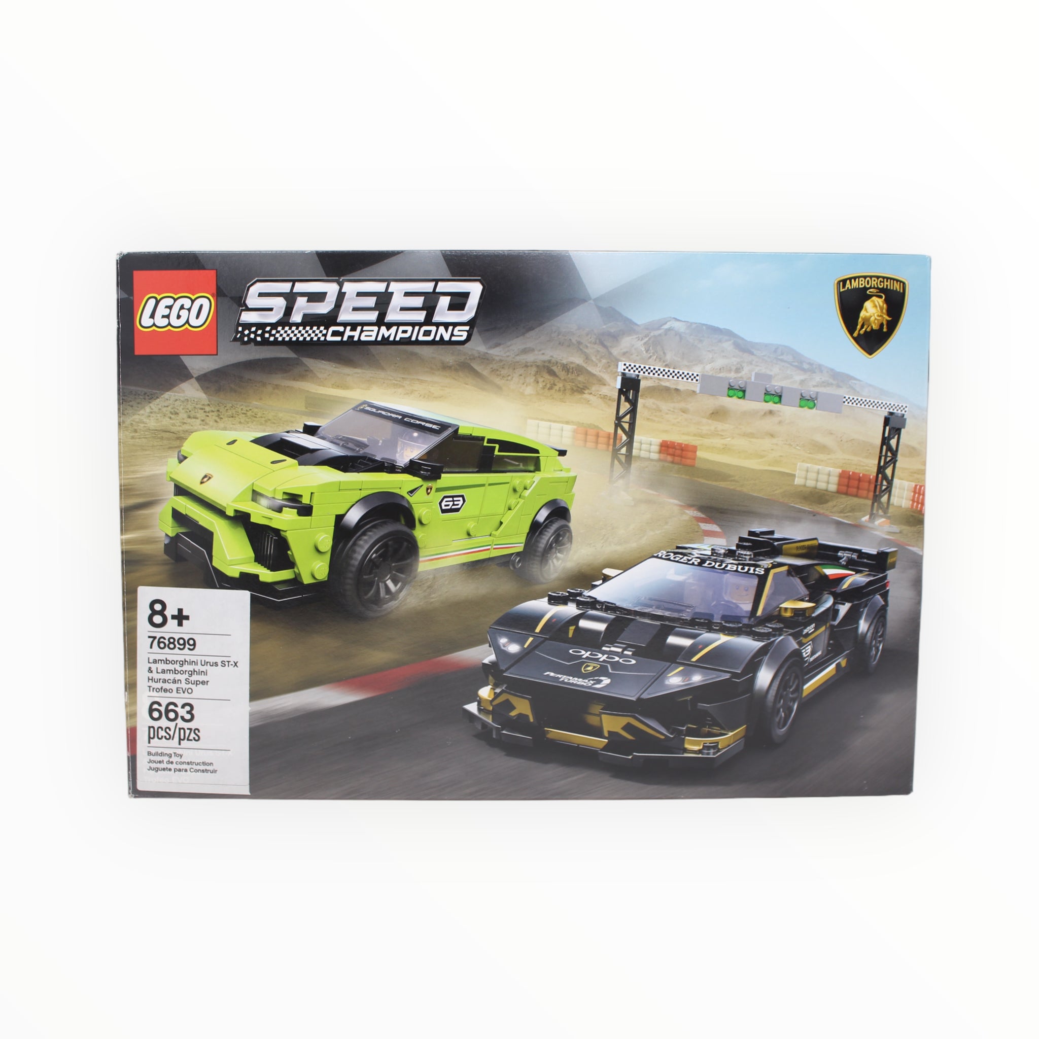 Certified Used Set 76899 Speed Champions Lamborghini Urus ST-X & Lamborghini Huracán Super Trofeo EVO