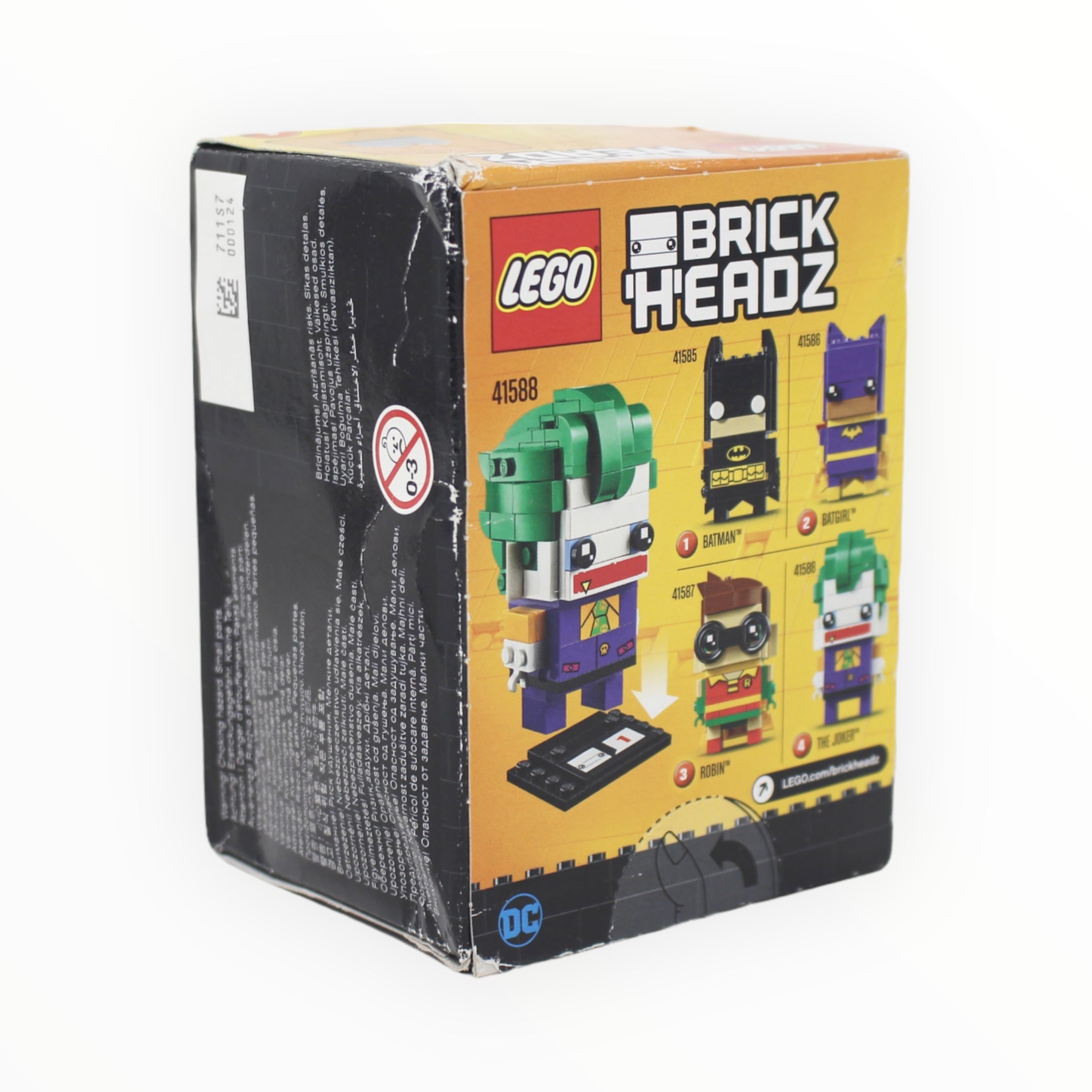 Retired Set 41588 The LEGO Batman Movie BrickHeadz The Joker (damaged box)