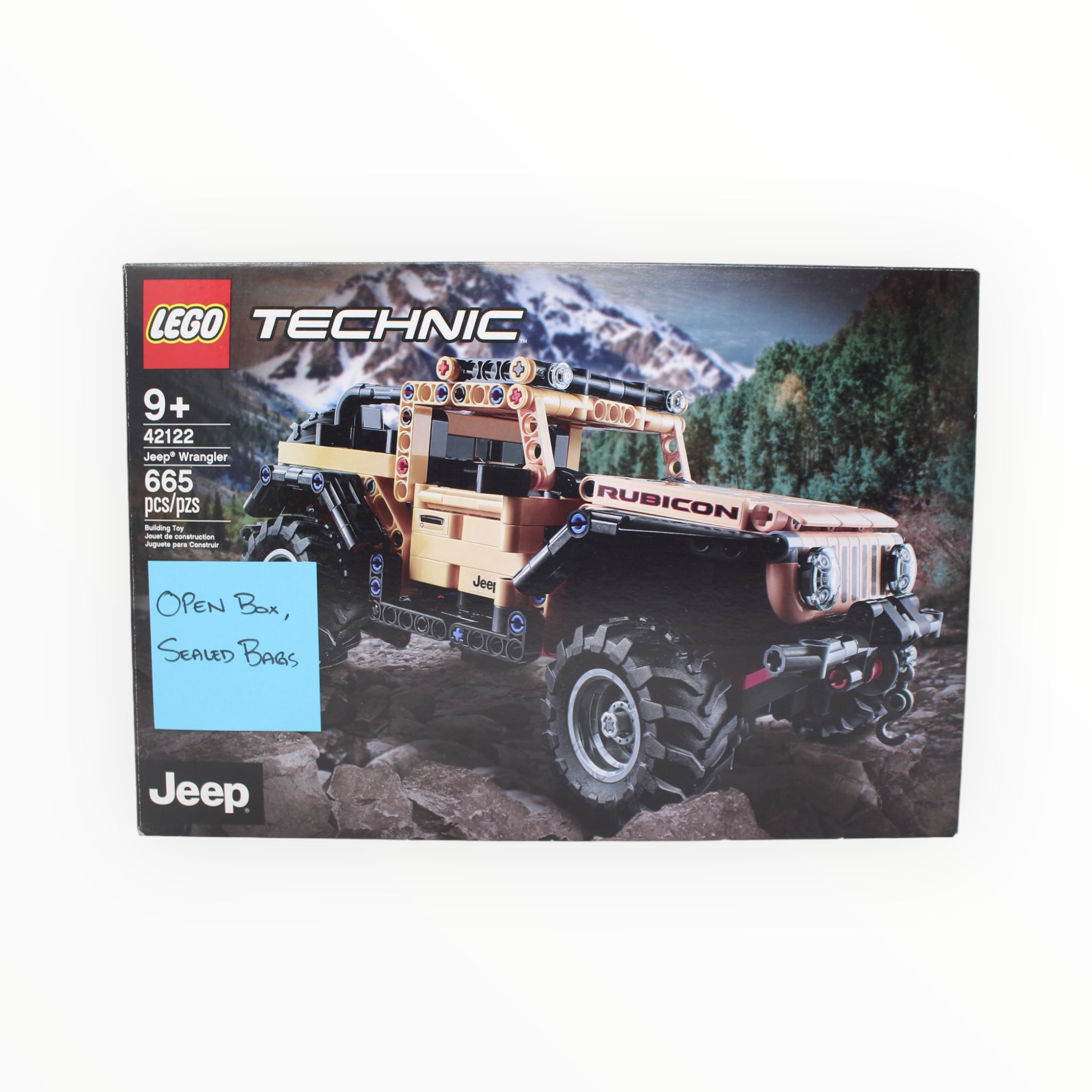 Certified Used Set 42122 Technic Jeep Wrangler (open box, sealed bags)