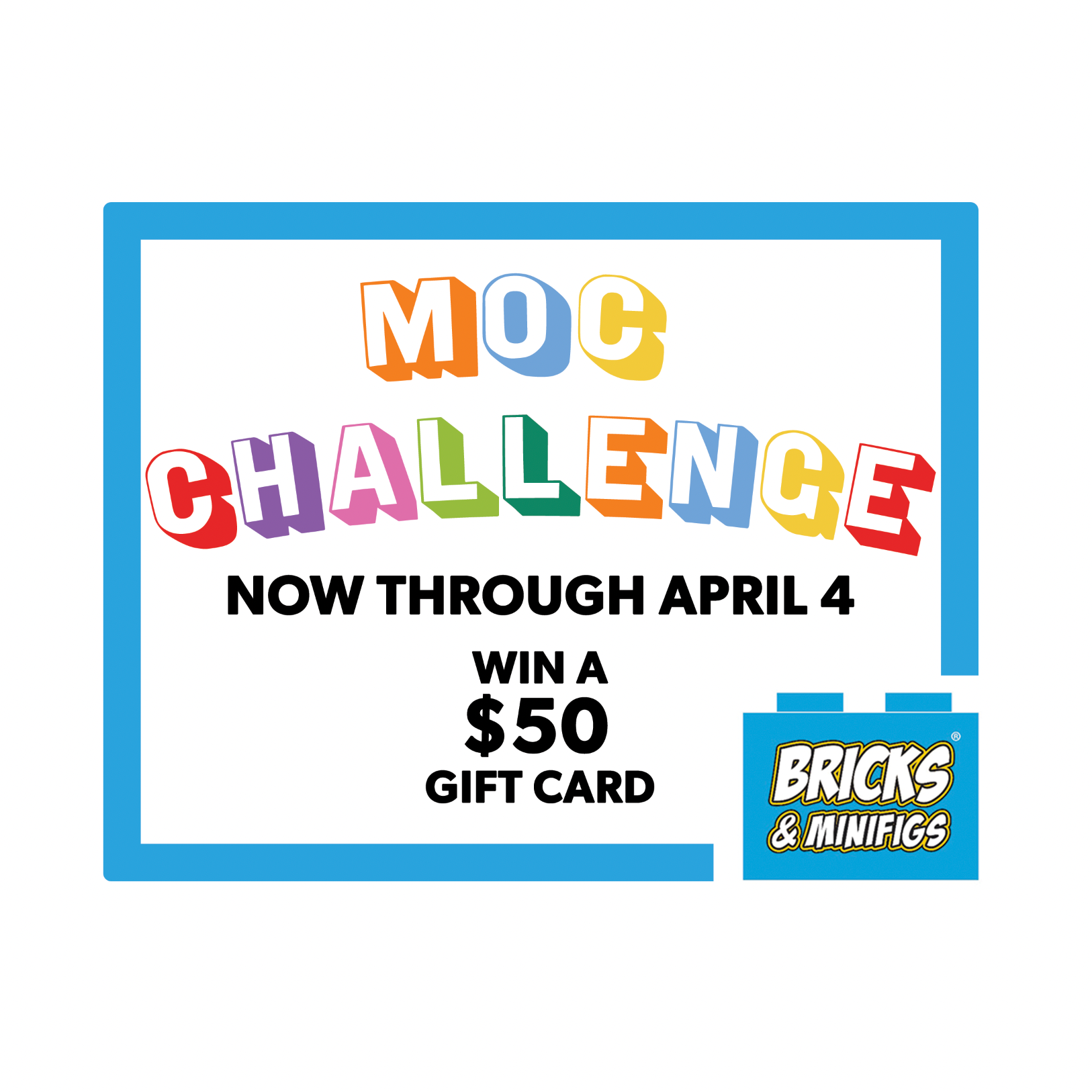 (AGE 5-8) Bricks & Minifigs MOC Challenge Entry Ticket