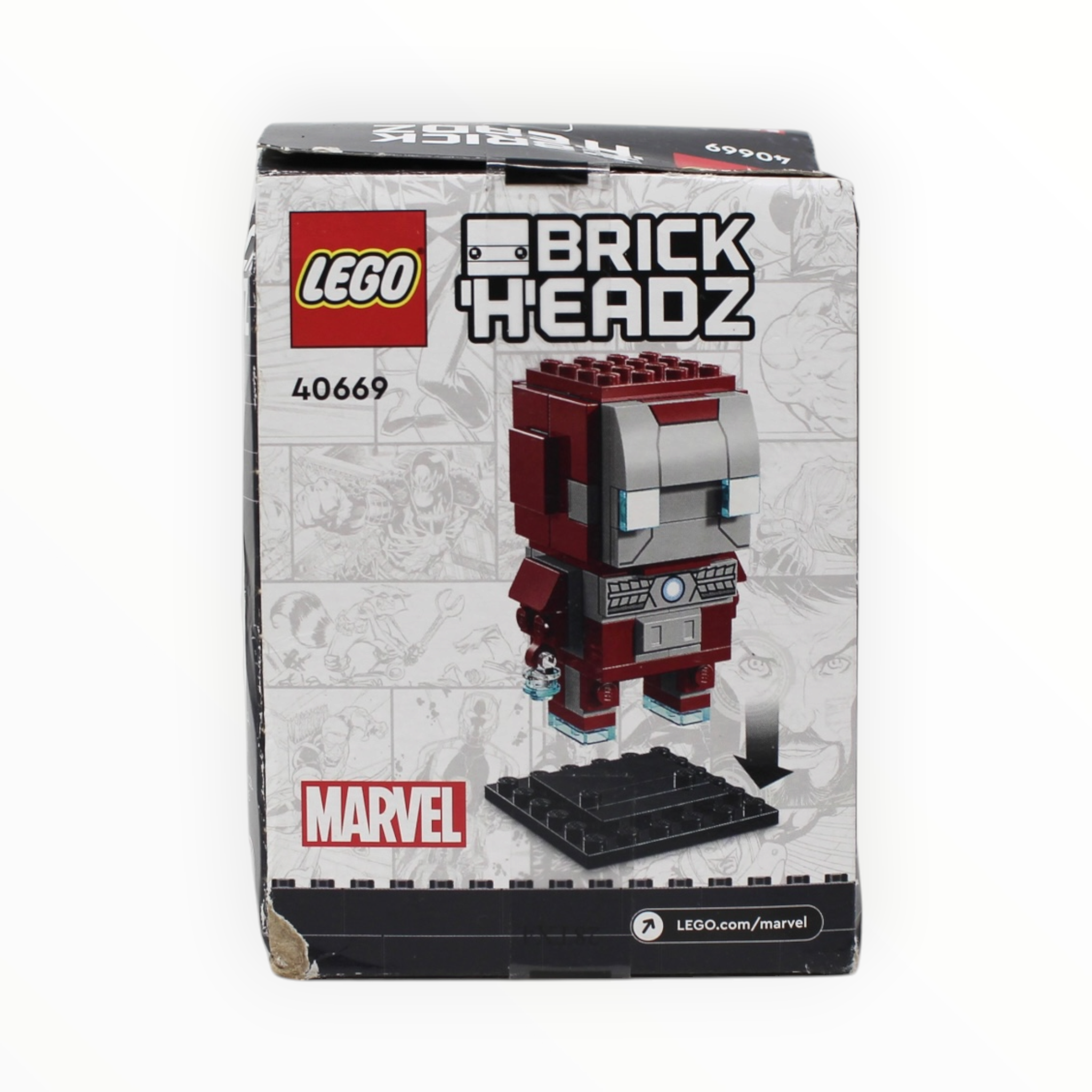 Retired Set 40669 Marvel BrickHeadz Iron Man MK5 (damaged box)