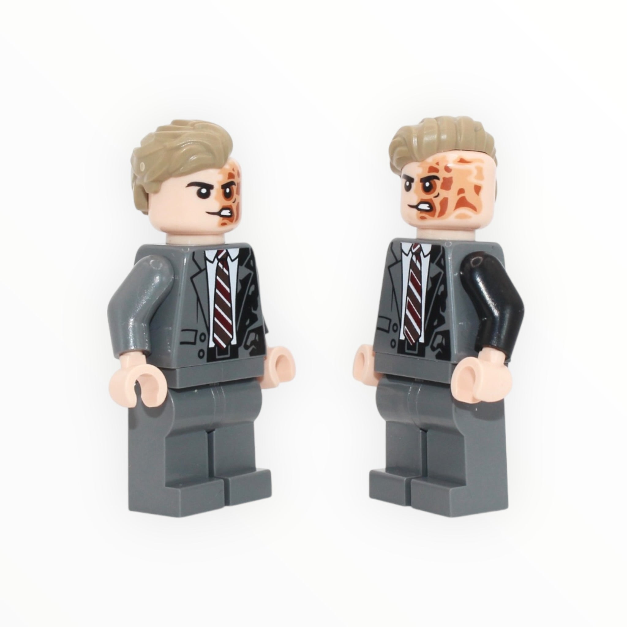 Two-Face (The Dark Knight, dark bluish gray suit, dark tan hair, 2025)