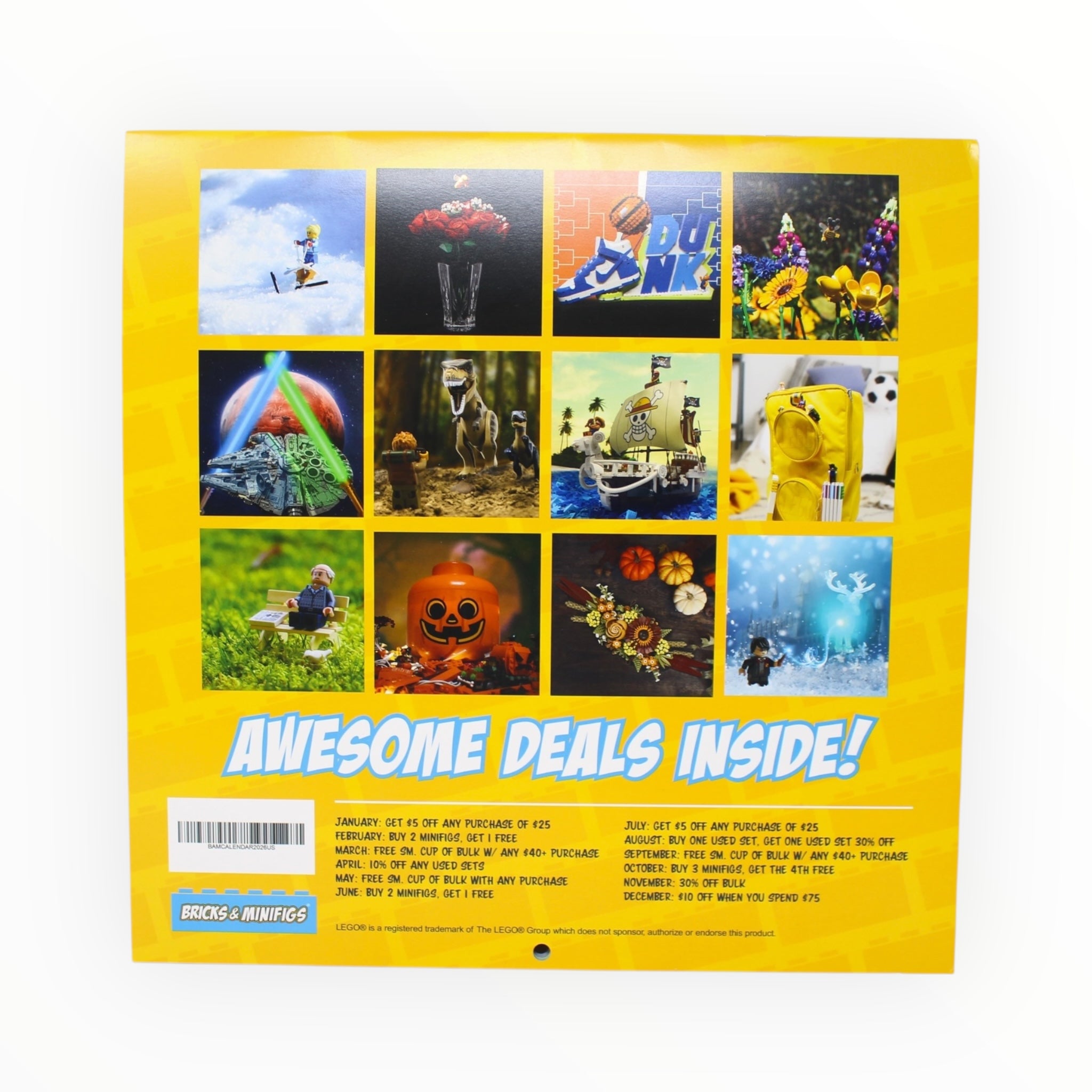 Bricks & Minifigs 2026 Calendar