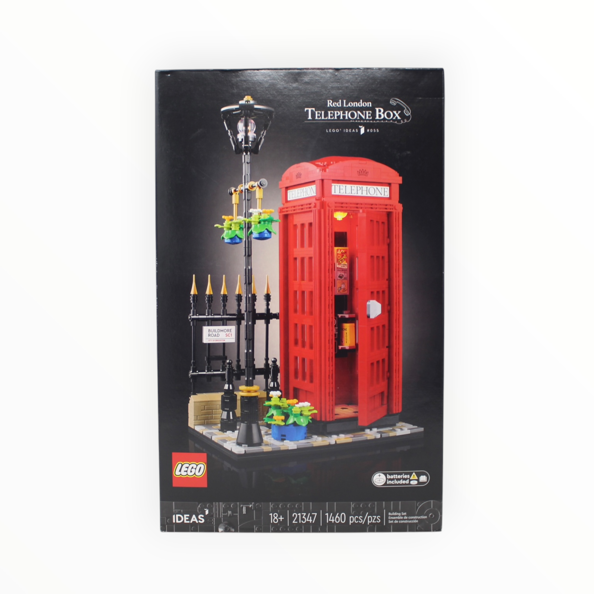 Retired Set 21347 LEGO Ideas Red London Telephone Box