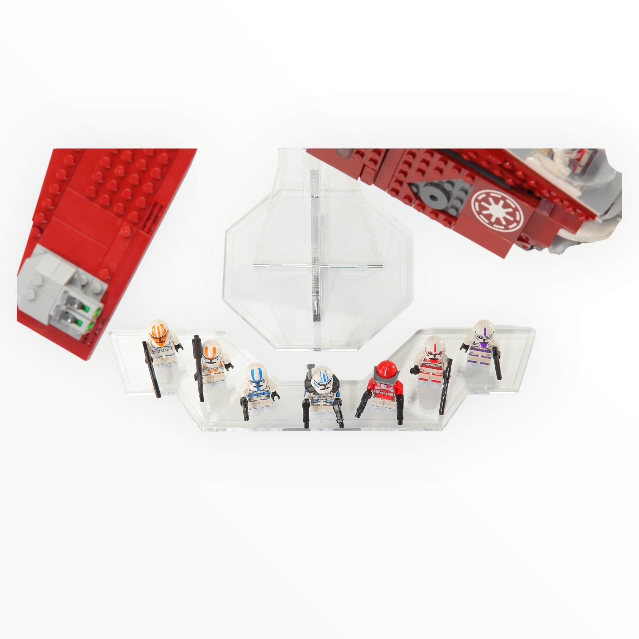 Tricked Out Bricks Figure Add-On Display Plate for Pedestal Stands