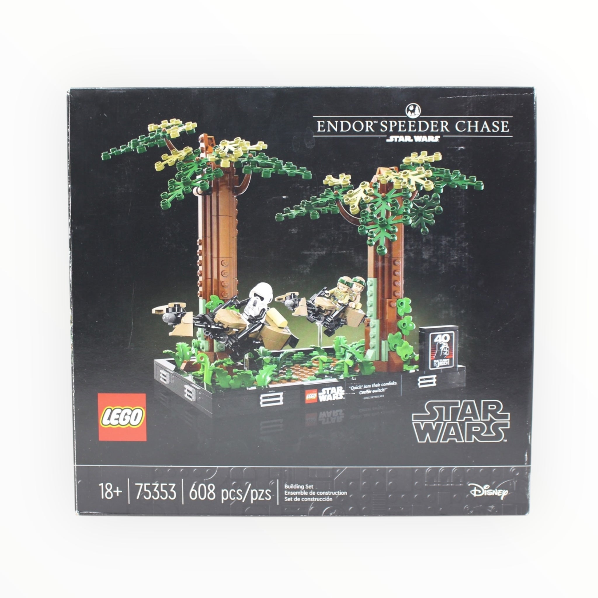 Certified Used Set 75353 Star Wars Endor Speeder Chase Diorama