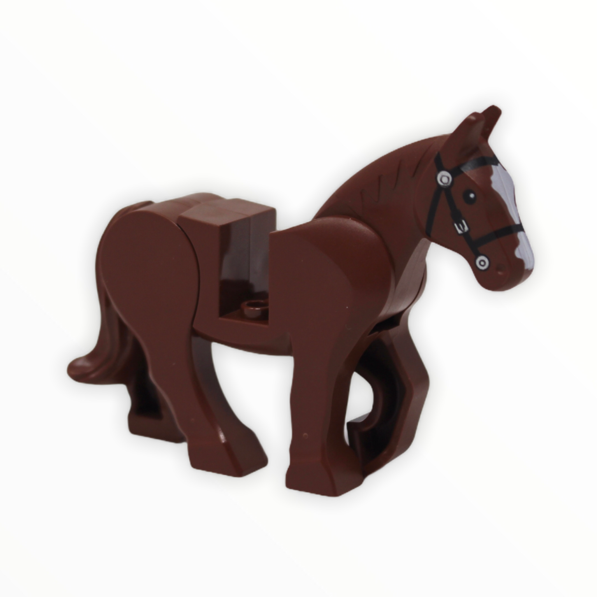 Reddish Brown Horse (white blaze pattern, movable legs)