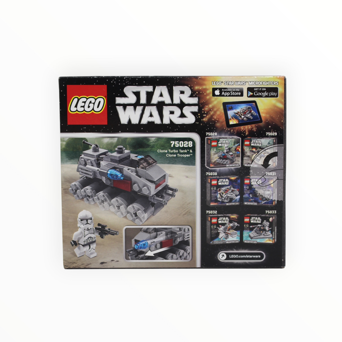 Retired Set 75028 Star Wars Clone Turbo Tank Microfighters