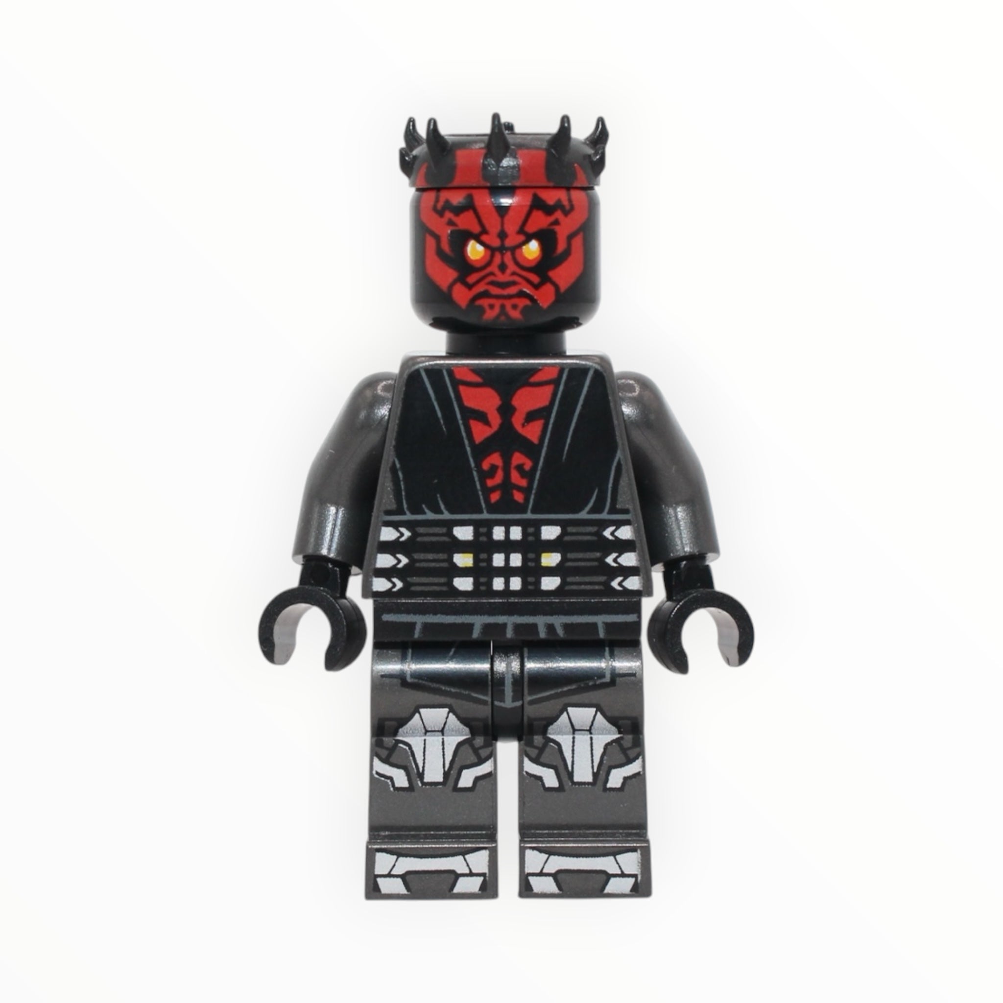 Darth Maul (printed legs with silver armor, orange eyes, 2025)