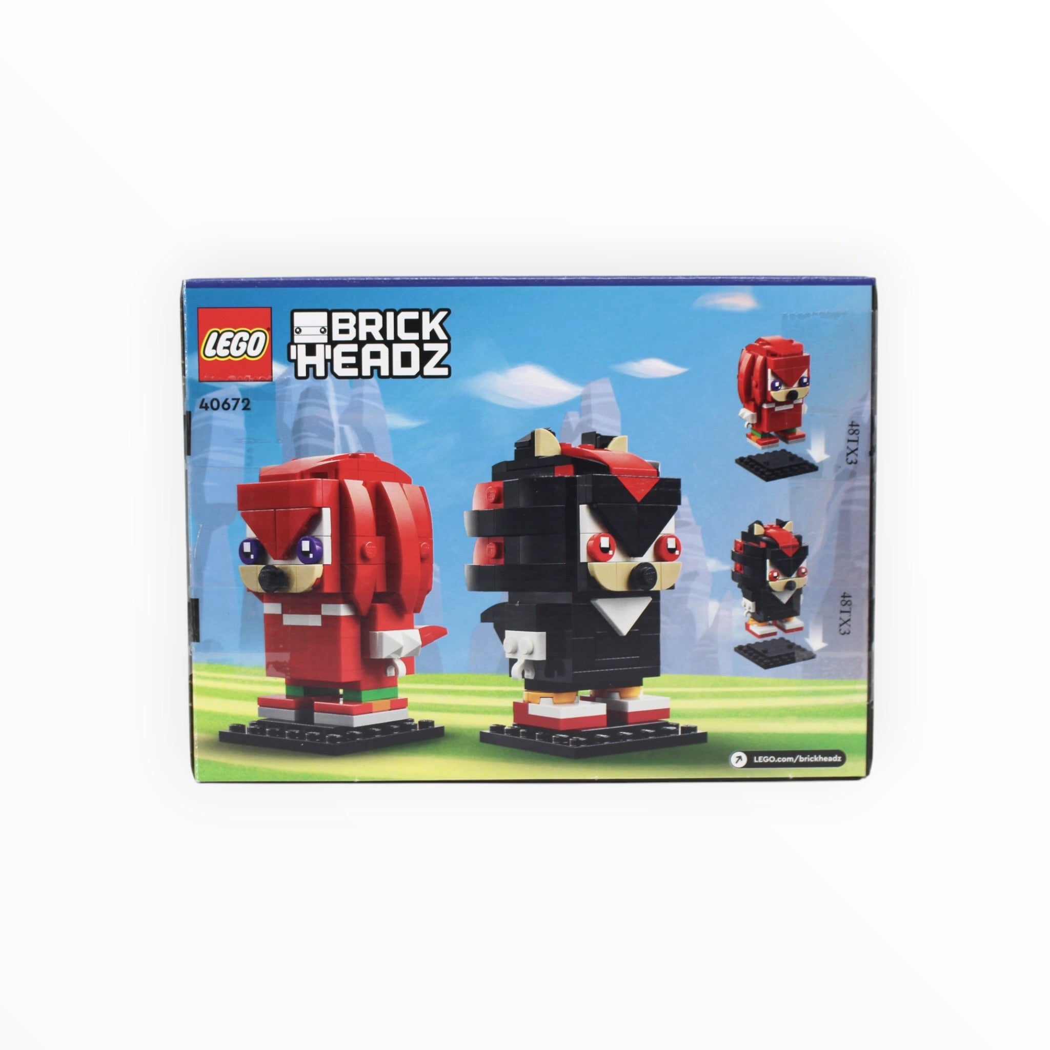 Certified Used Set 40672 BrickHeadz Knuckles & Shadow