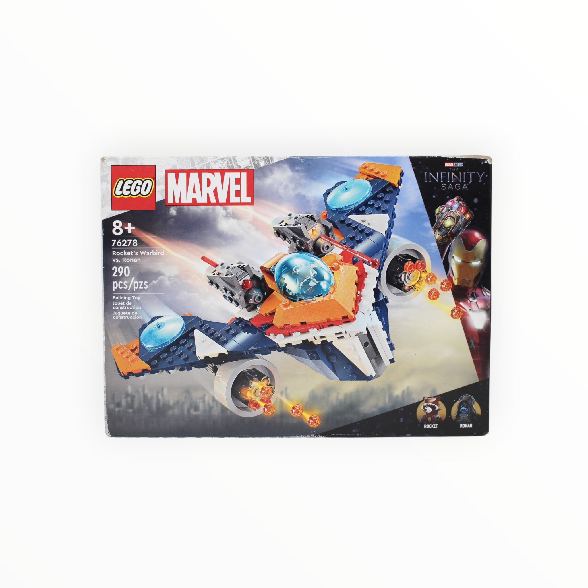 Retired Set 76278 Marvel Infinity Saga Rocket’s Warbird vs. Ronan (slight box damage)
