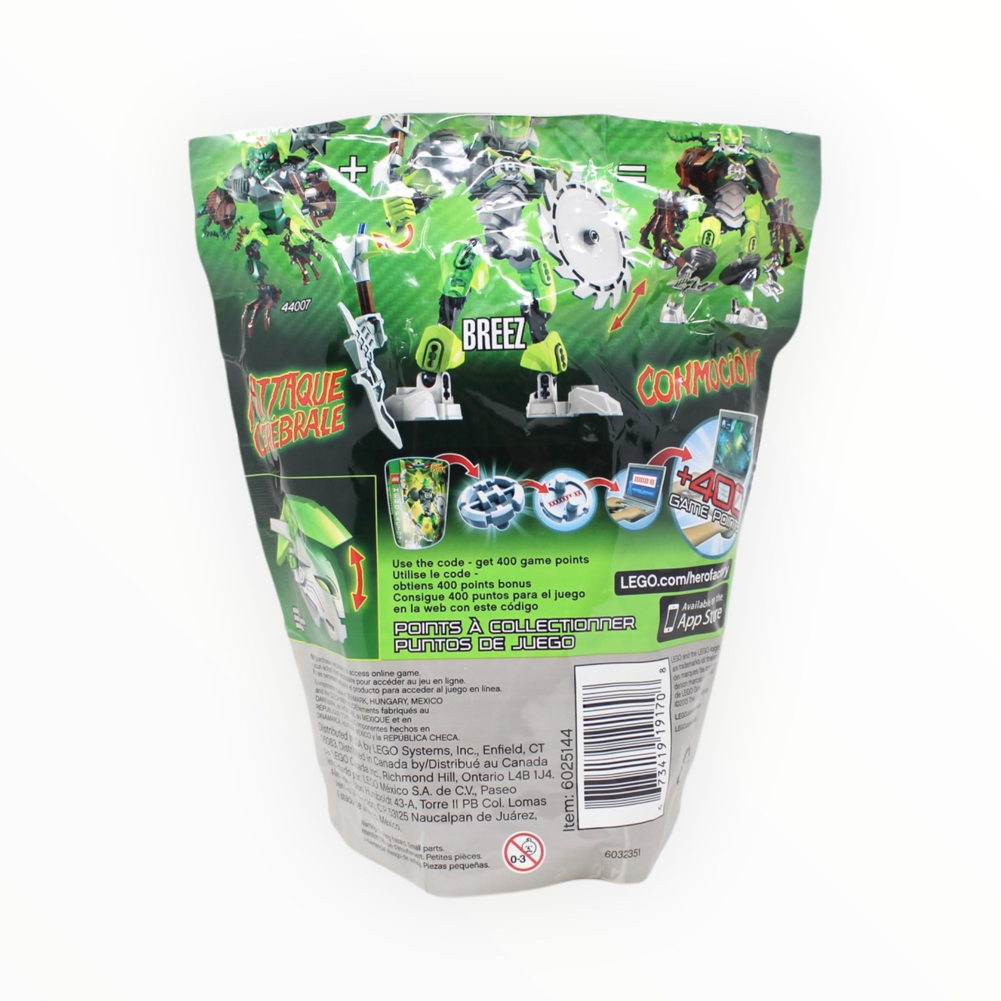 Certified Used Set 44006 Hero Factory Breez